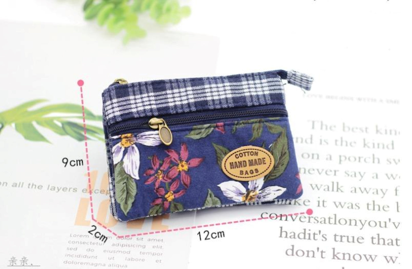 Flower Printed Cotton Coin Purse - ZoocomingTree