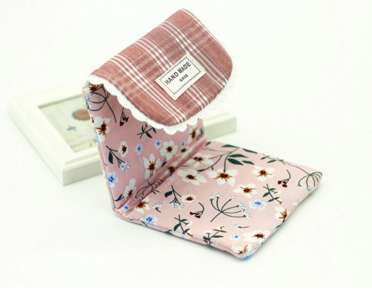 Floral Cotton Feminine Sanitary Pouch - ZoocomingTree