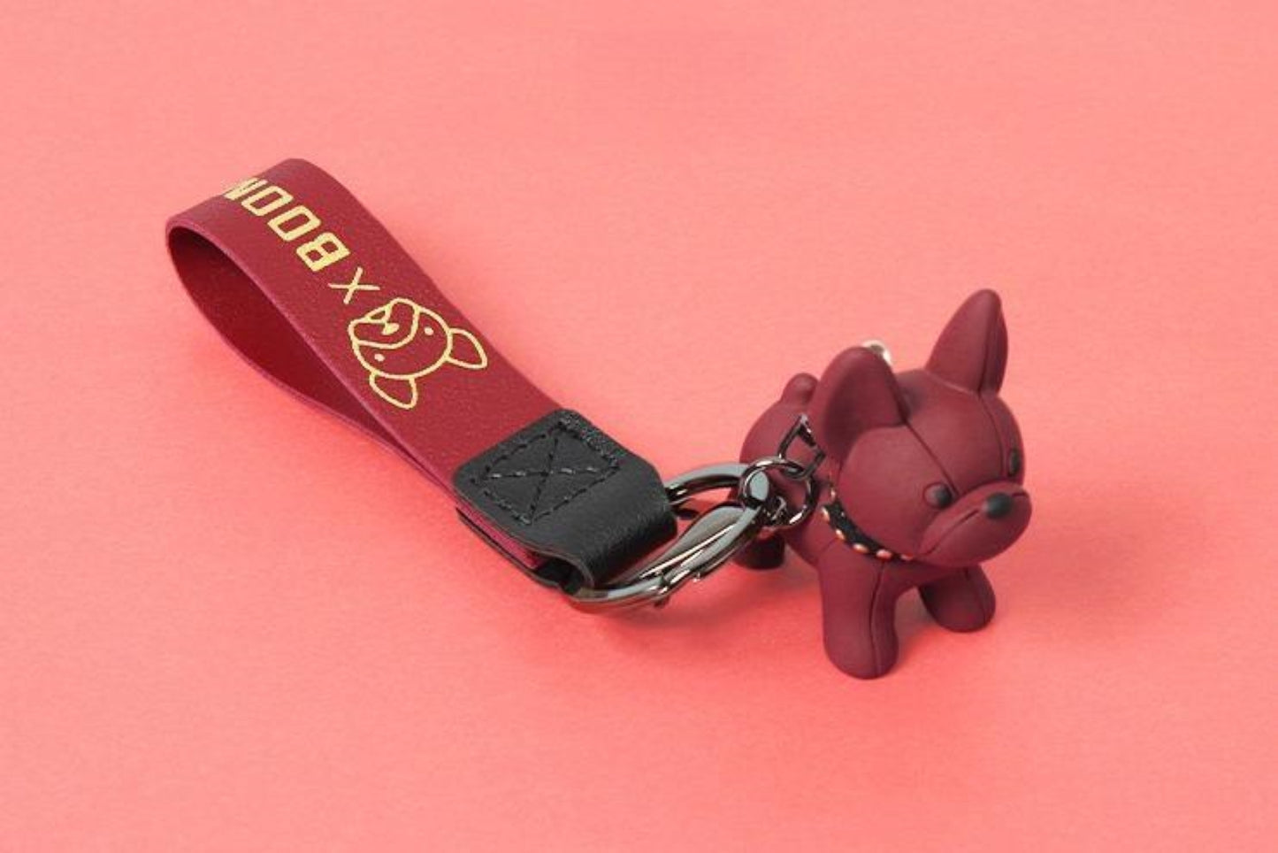Colorful French Bulldog Keychain - ZoocomingTree