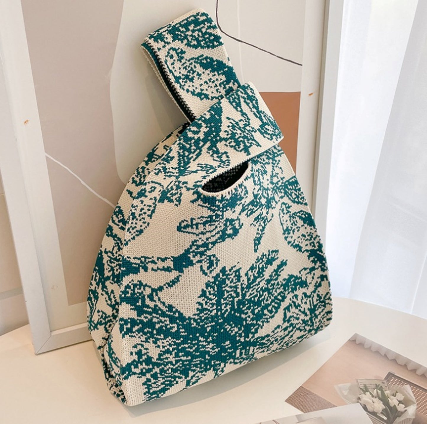 Elegant Toile Knot Bag - ZoocomingTree