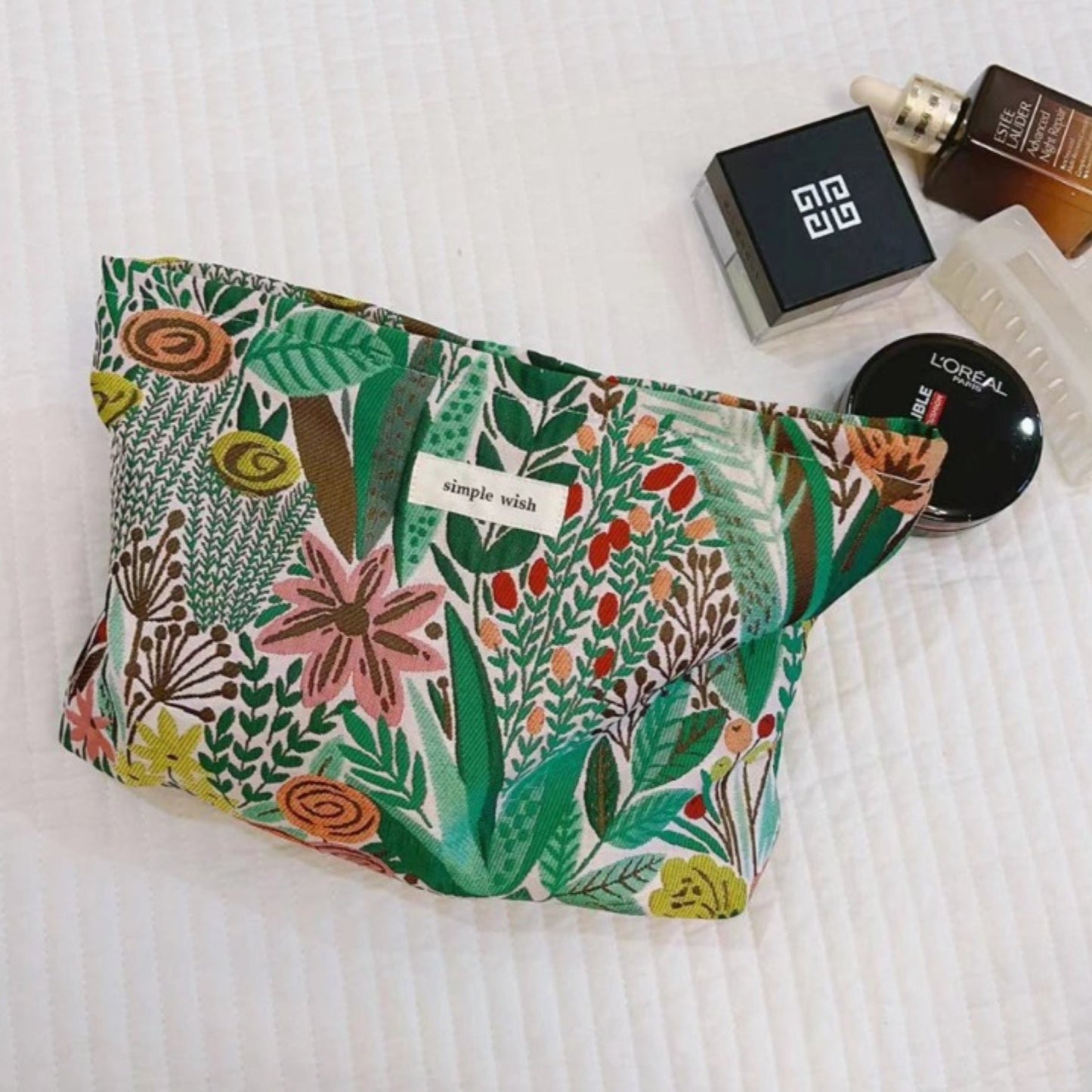 Green Forrest Makeup Zipper Pouch - ZoocomingTree