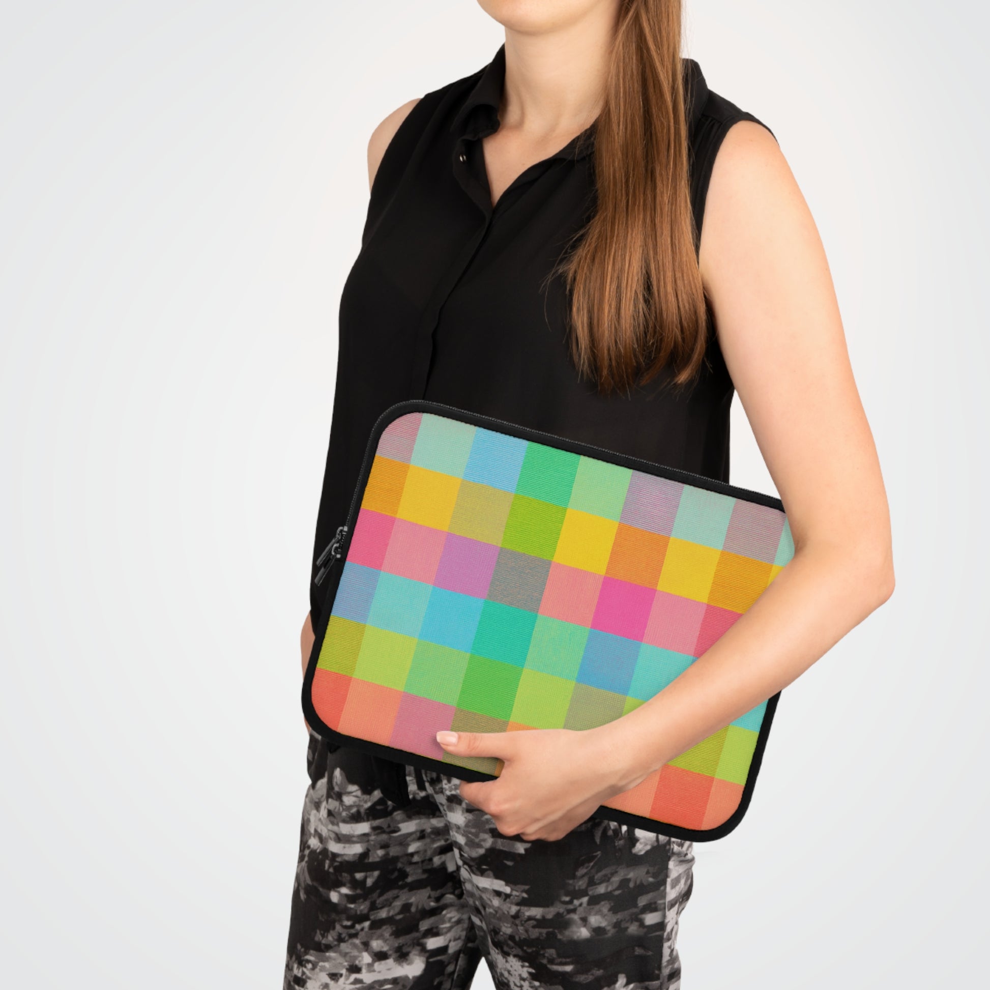 Tutti Frutti Plaid 13" Laptop Sleeve - ZoocomingTree