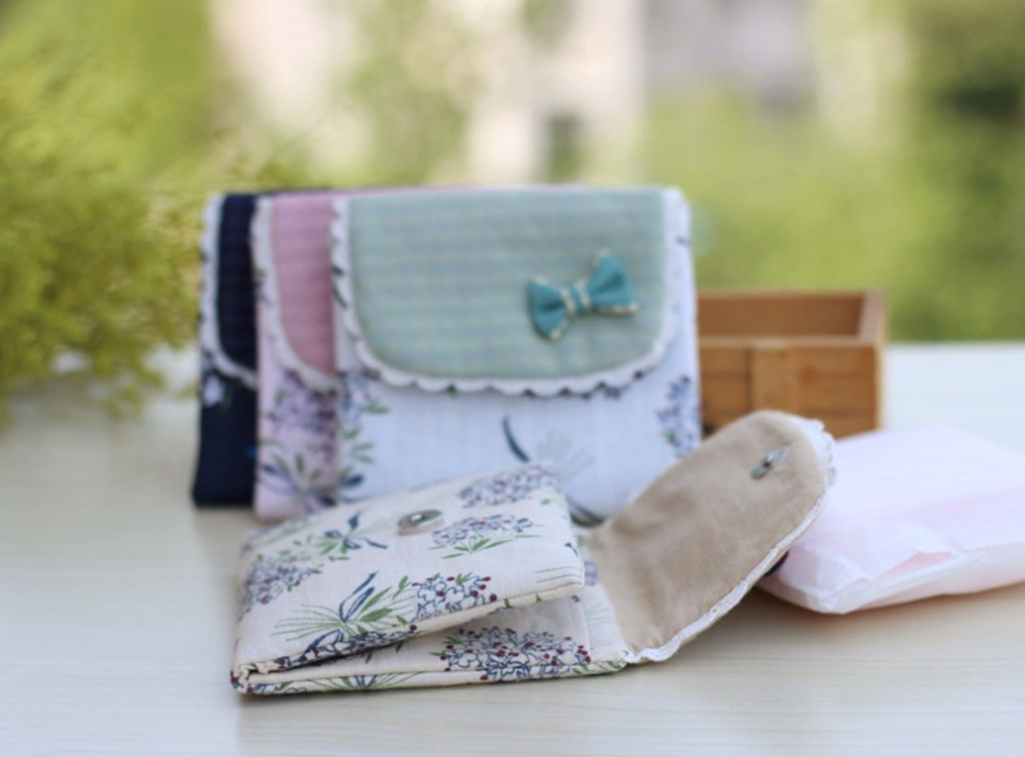 Cotton Ribbon Feminine Pouch - ZoocomingTree