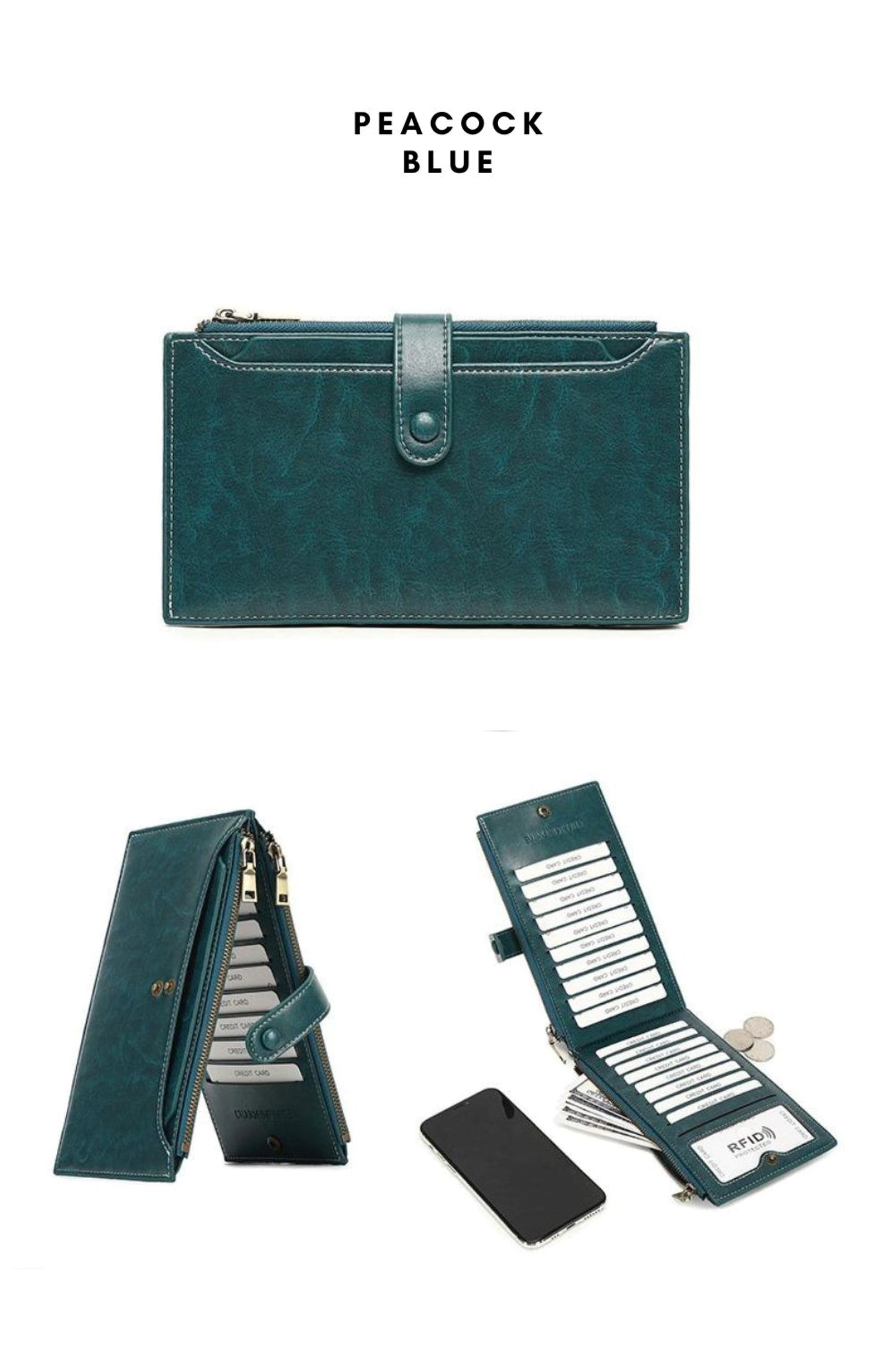 Women Long Slim Wallet - ZoocomingTree