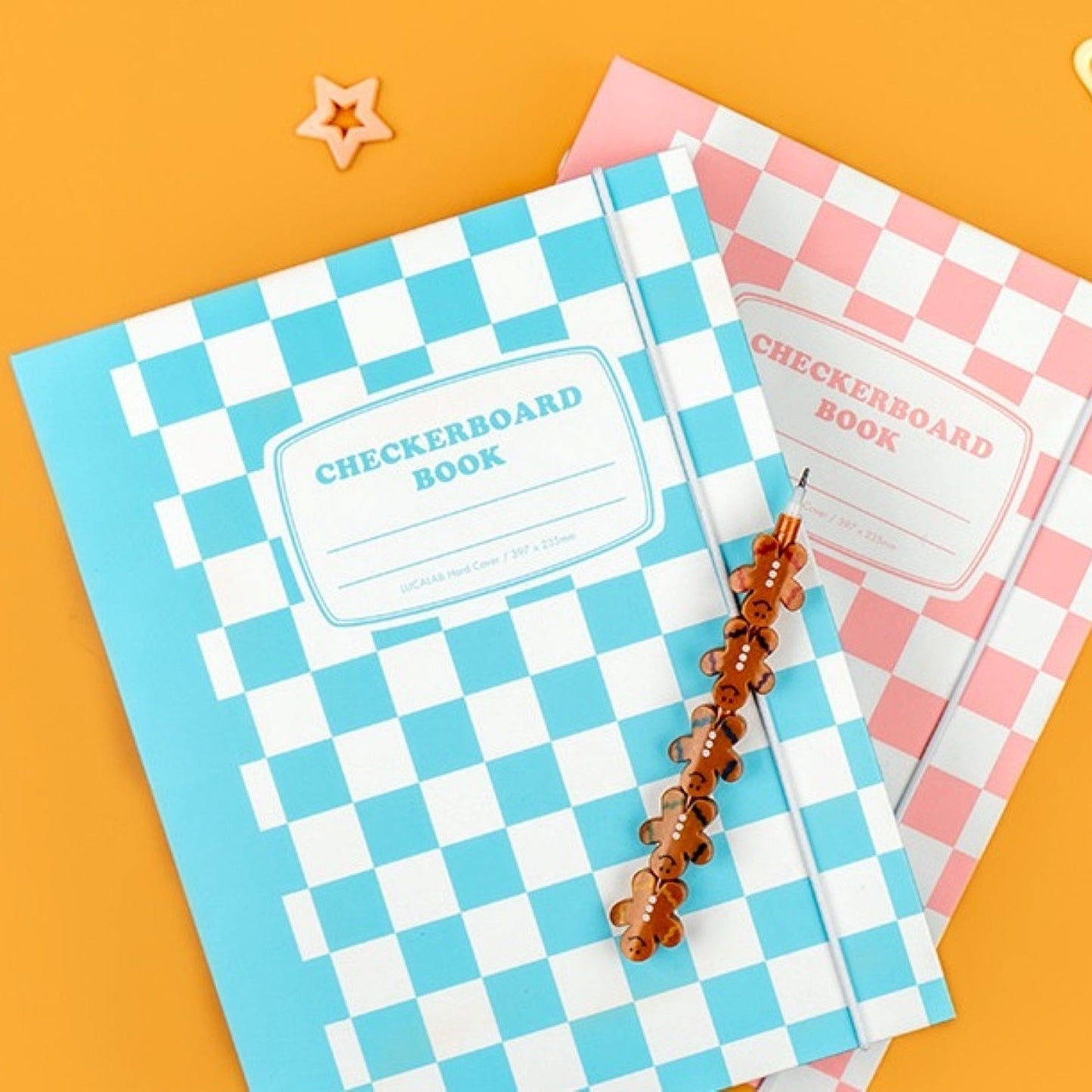 Colorful Checkerboard Hard Cover A5 6 Ring Binder - ZoocomingTree