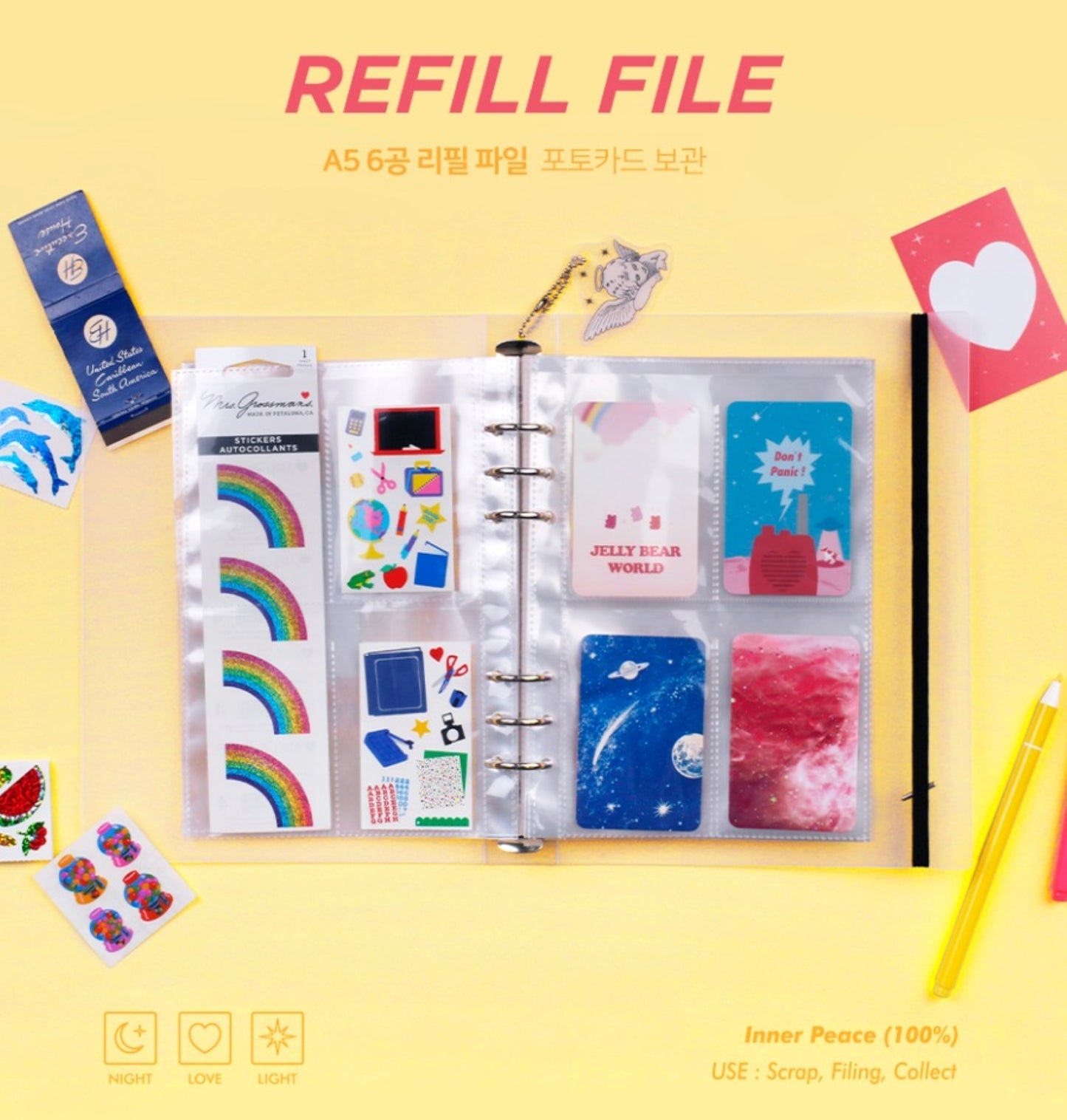Durable A5 Photocard Inserts - ZoocomingTree