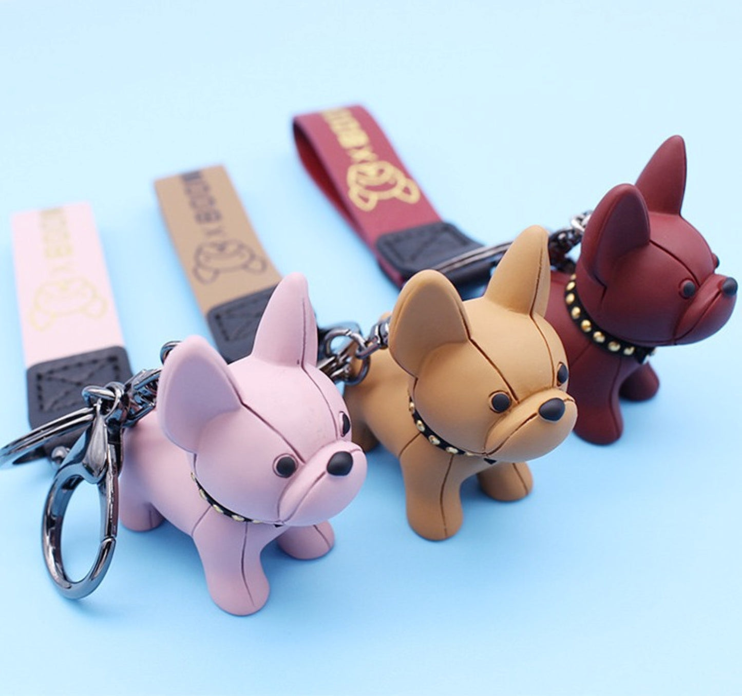Colorful French Bulldog Keychain - ZoocomingTree