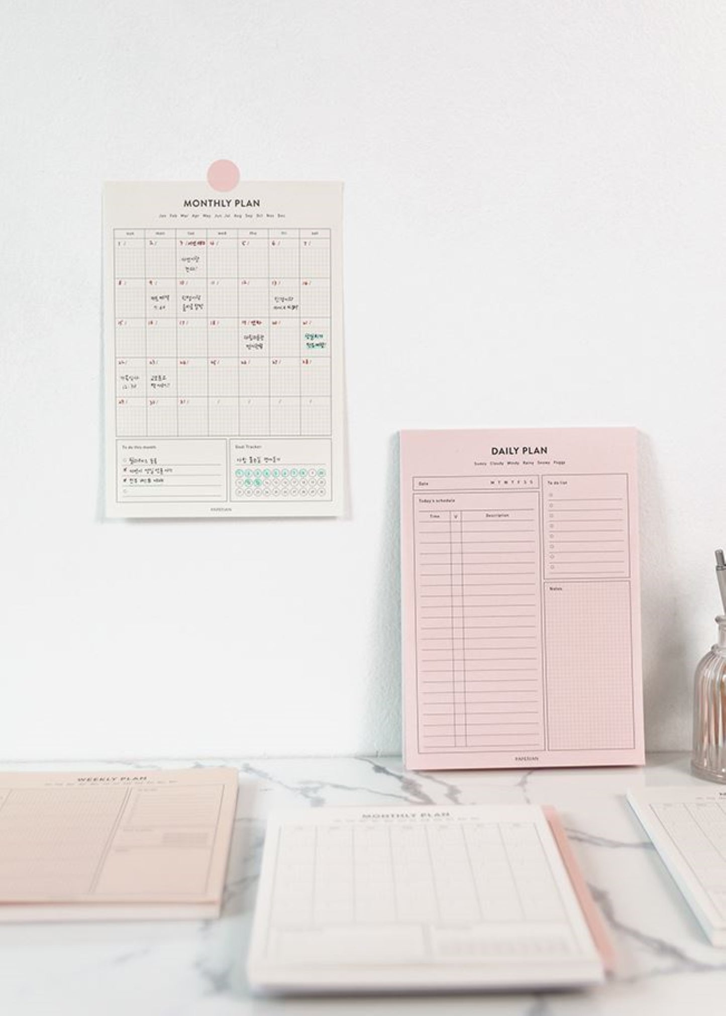 A5 Monthly Weekly Dairy Planner Pad - ZoocomingTree