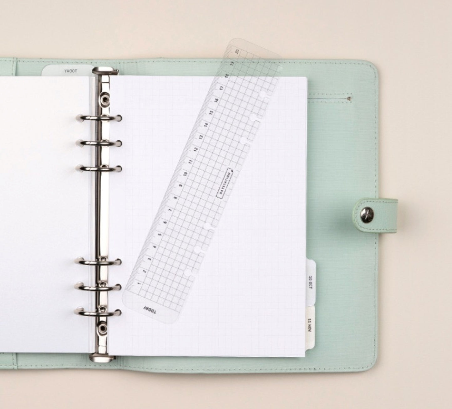 A5 Binder Clear Bookmark Ruler - ZoocomingTree