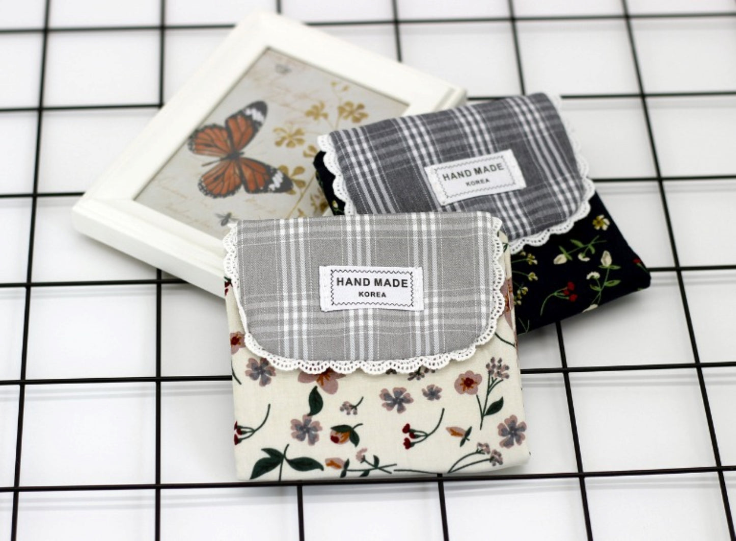 Floral Cotton Feminine Sanitary Pouch - ZoocomingTree