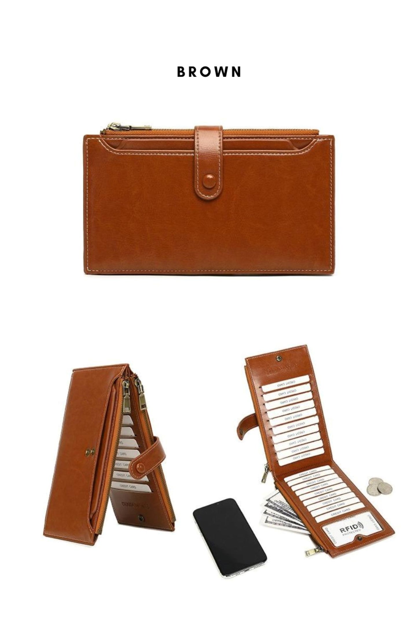 Women Long Slim Wallet - ZoocomingTree