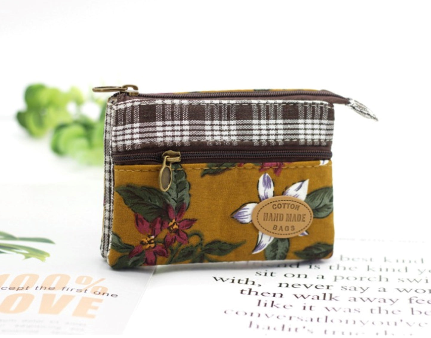Flower Printed Cotton Coin Purse - ZoocomingTree
