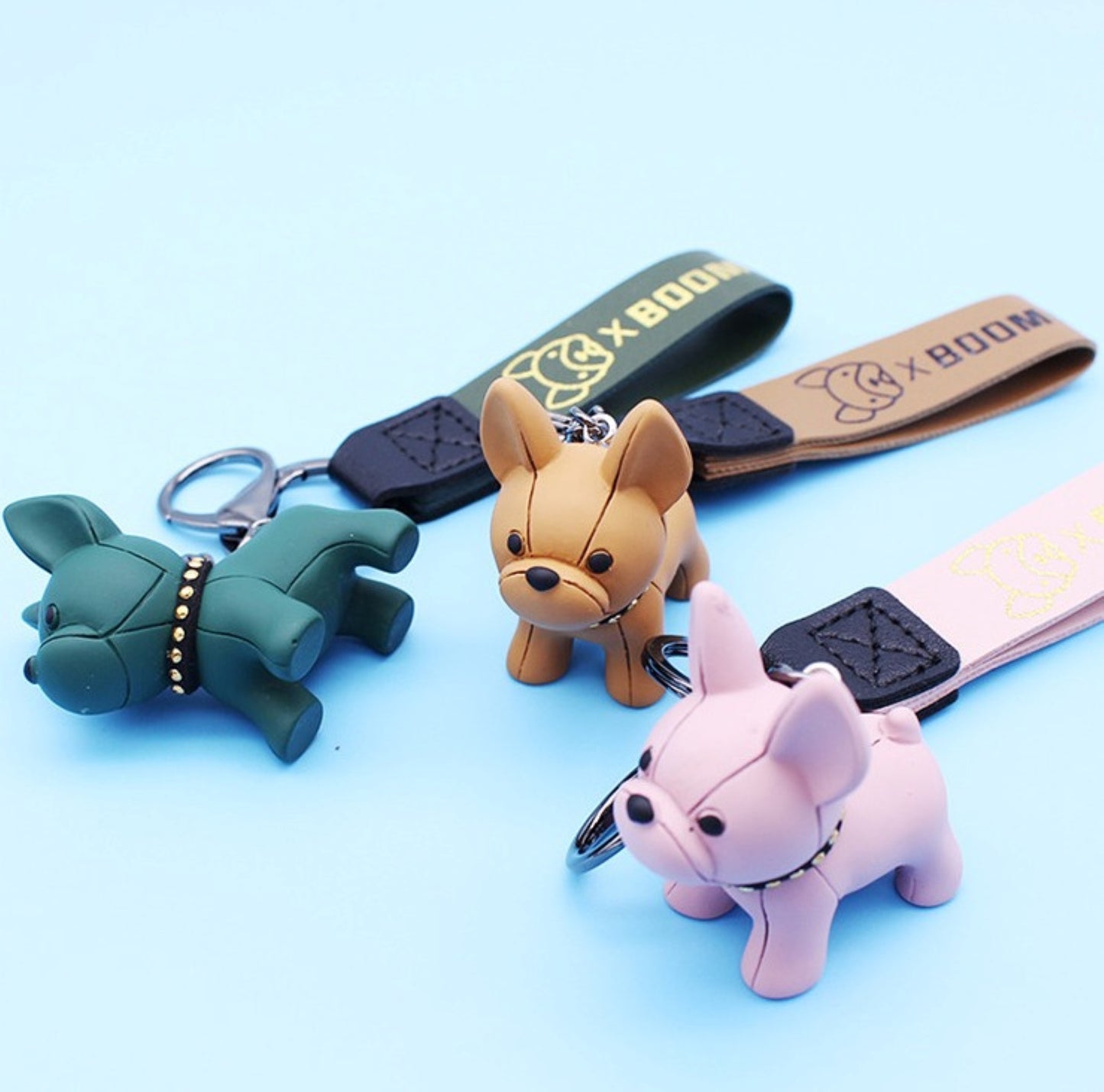 Colorful French Bulldog Keychain - ZoocomingTree