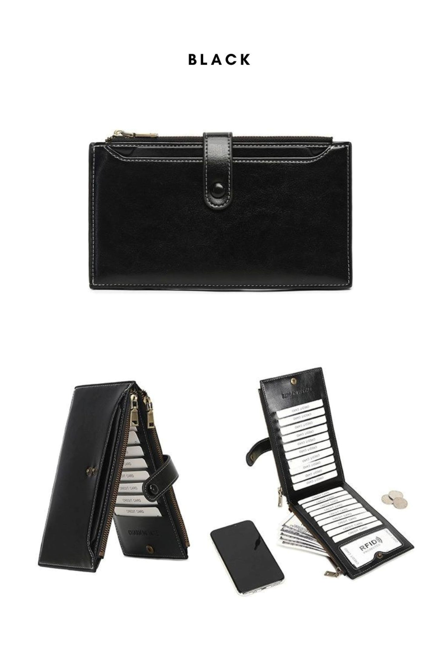 Women Long Slim Wallet - ZoocomingTree
