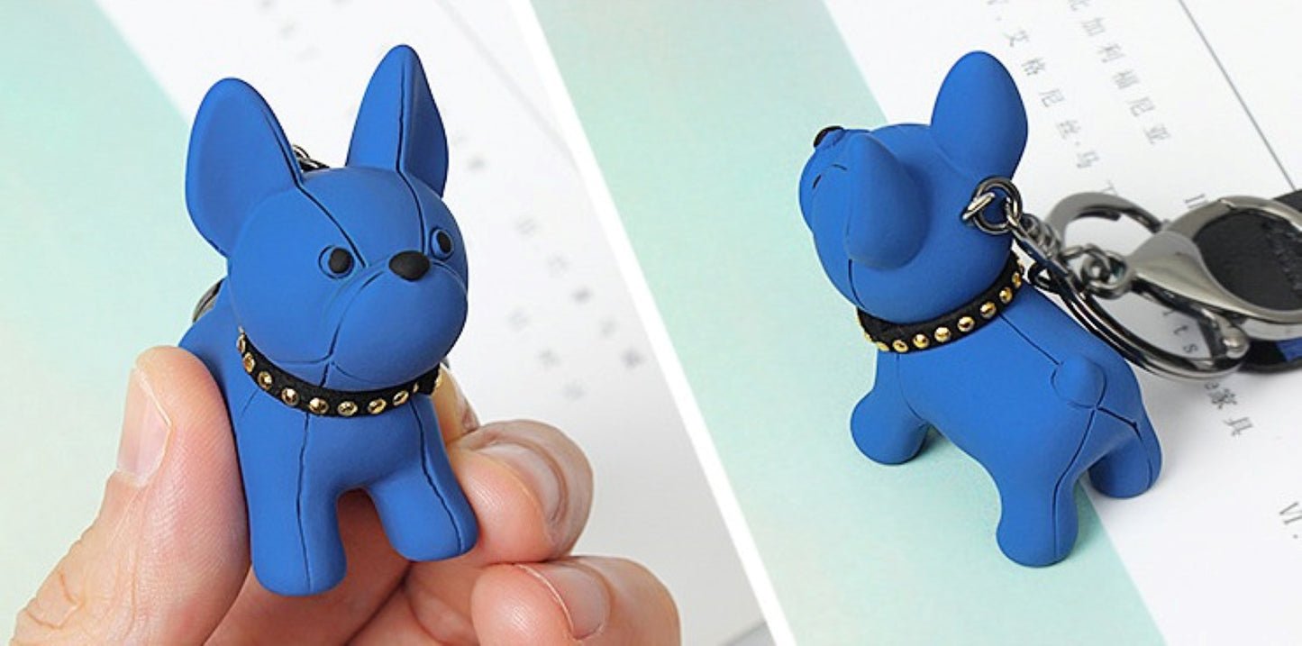Colorful French Bulldog Keychain - ZoocomingTree