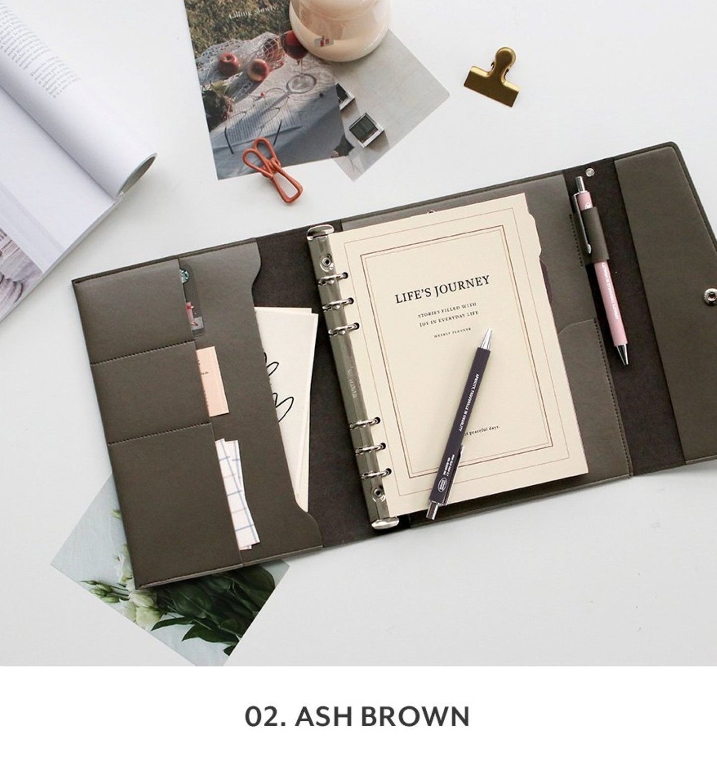 Classy 6 Ring A5 Color Binder - ZoocomingTree