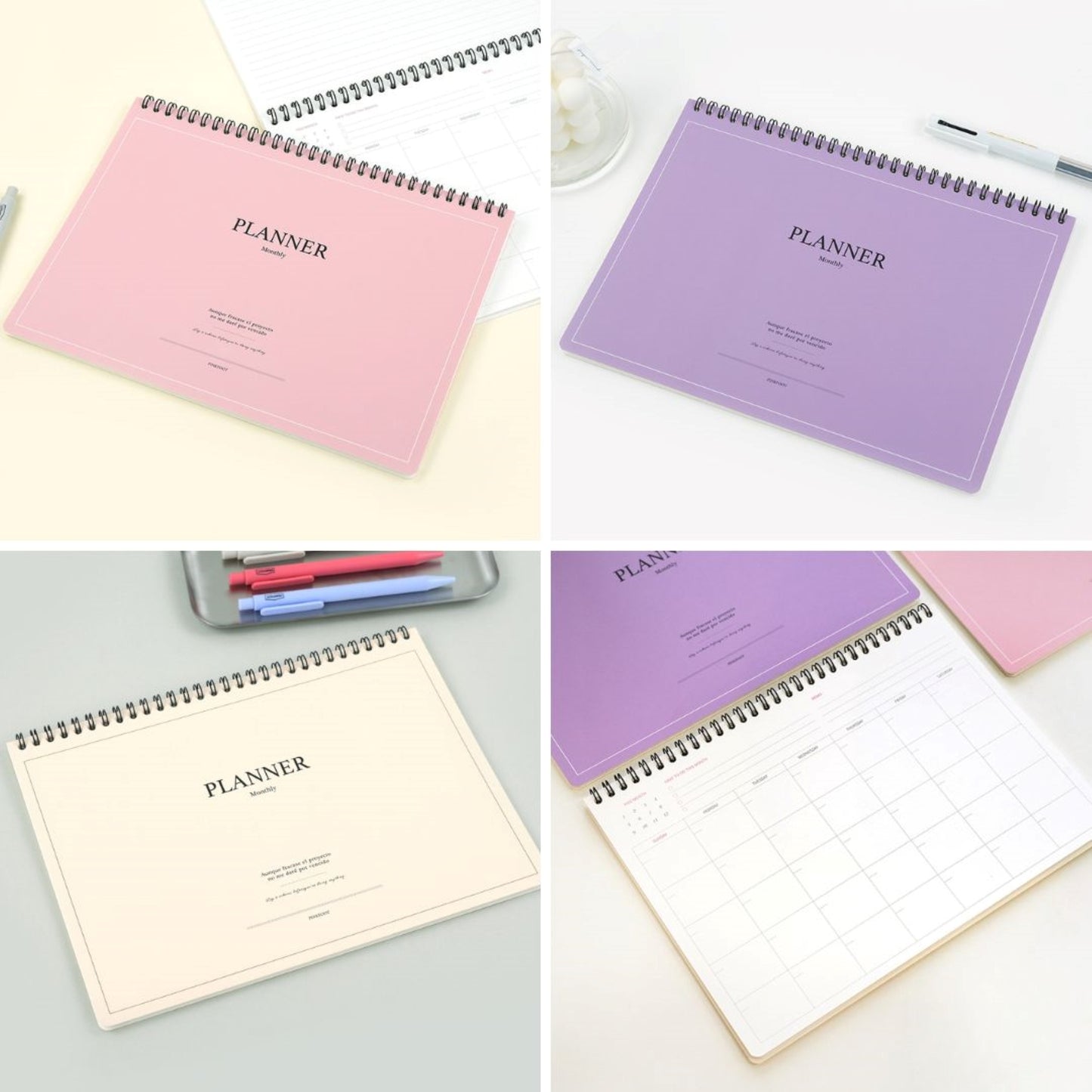 Minimalist Undated Desk Calendar - Simple and Practical - ZoocomingTree