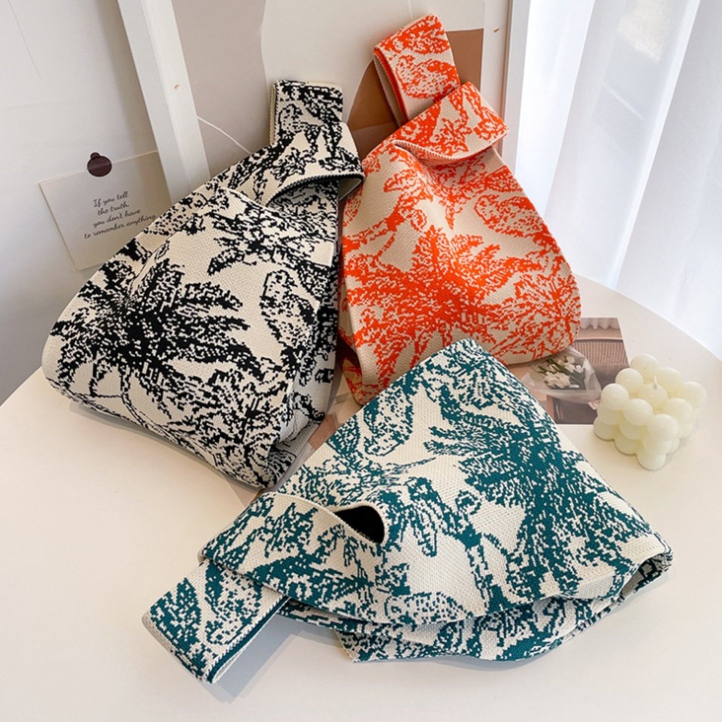 Elegant Toile Knot Bag - ZoocomingTree