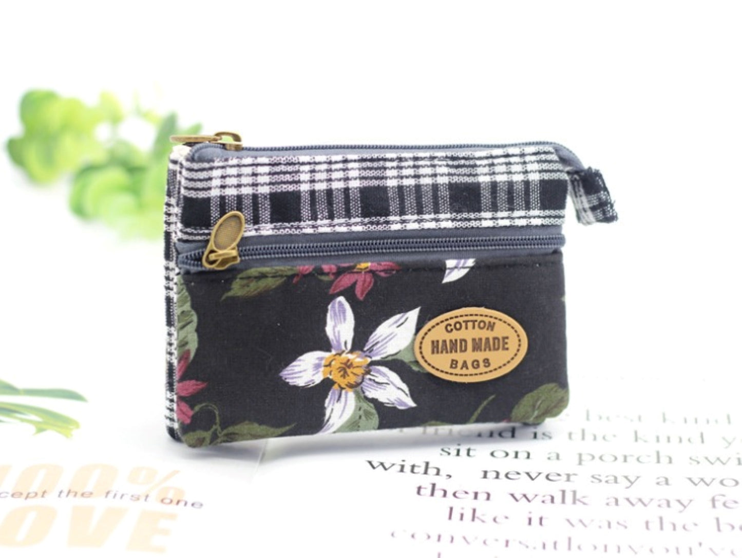 Flower Printed Cotton Coin Purse - ZoocomingTree