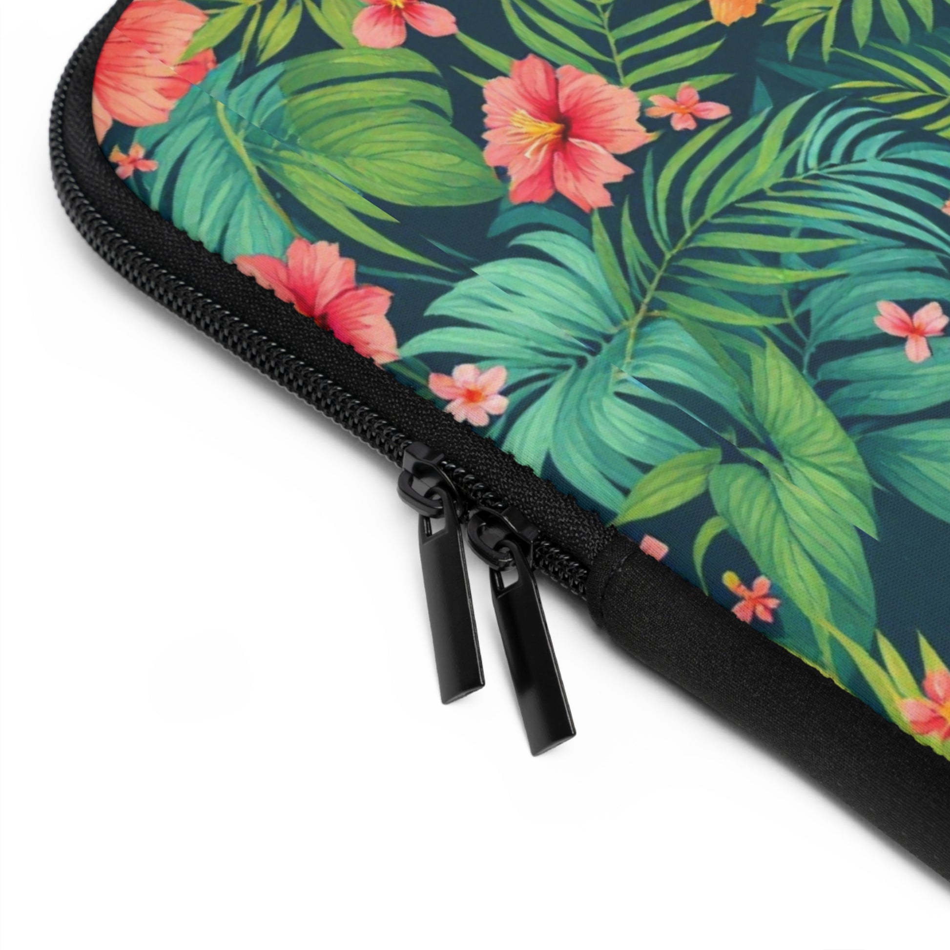 Tropical Parrot & Hibiscus 13" Laptop Sleeve - ZoocomingTree