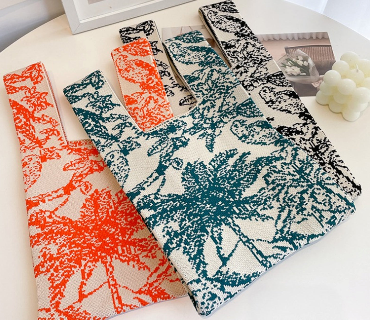 Elegant Toile Knot Bag - ZoocomingTree