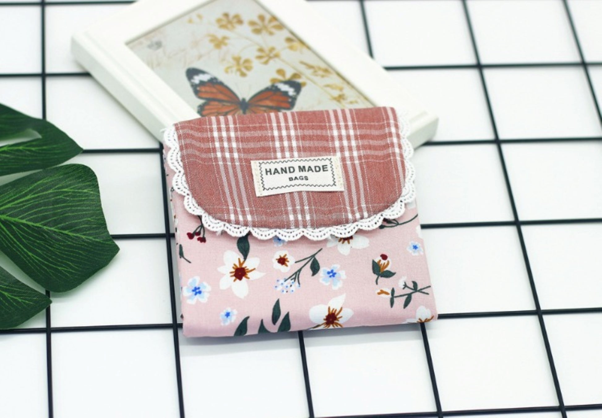Floral Cotton Feminine Sanitary Pouch - ZoocomingTree