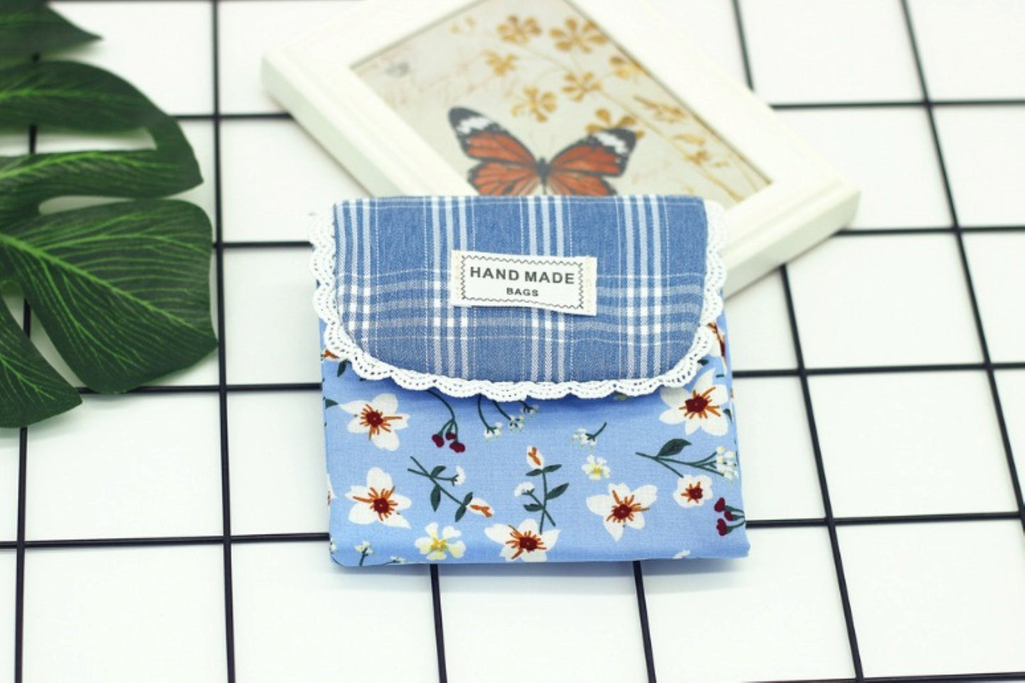 Floral Cotton Feminine Sanitary Pouch - ZoocomingTree