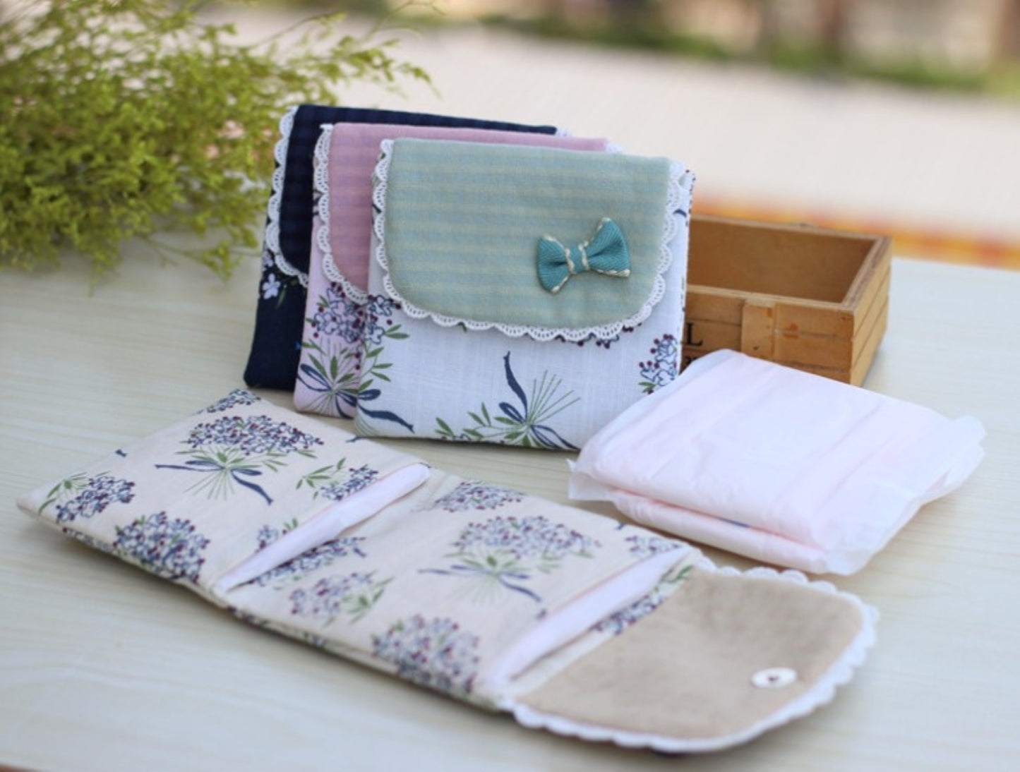 Cotton Ribbon Feminine Pouch - ZoocomingTree