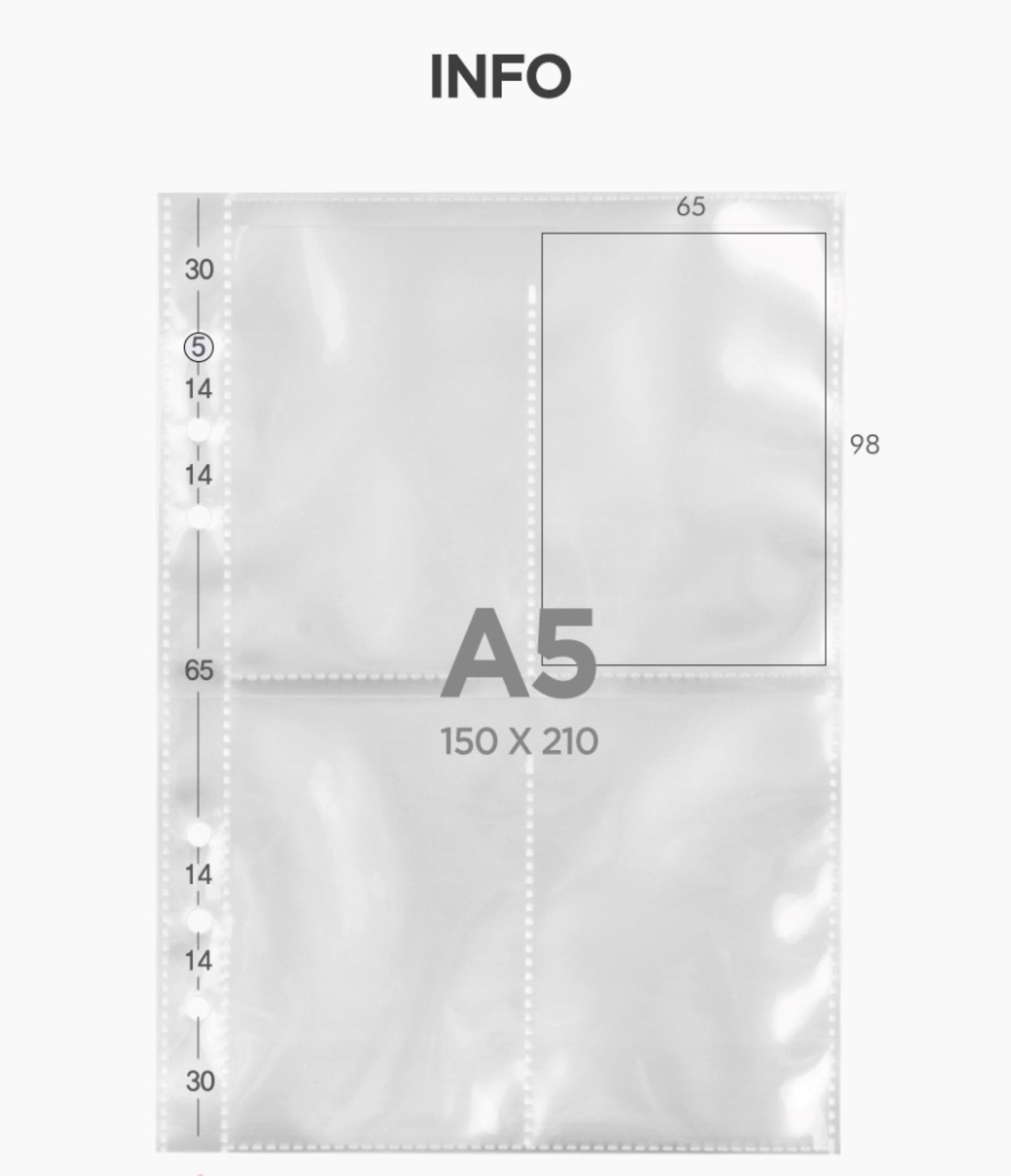 Durable A5 Photocard Inserts - ZoocomingTree