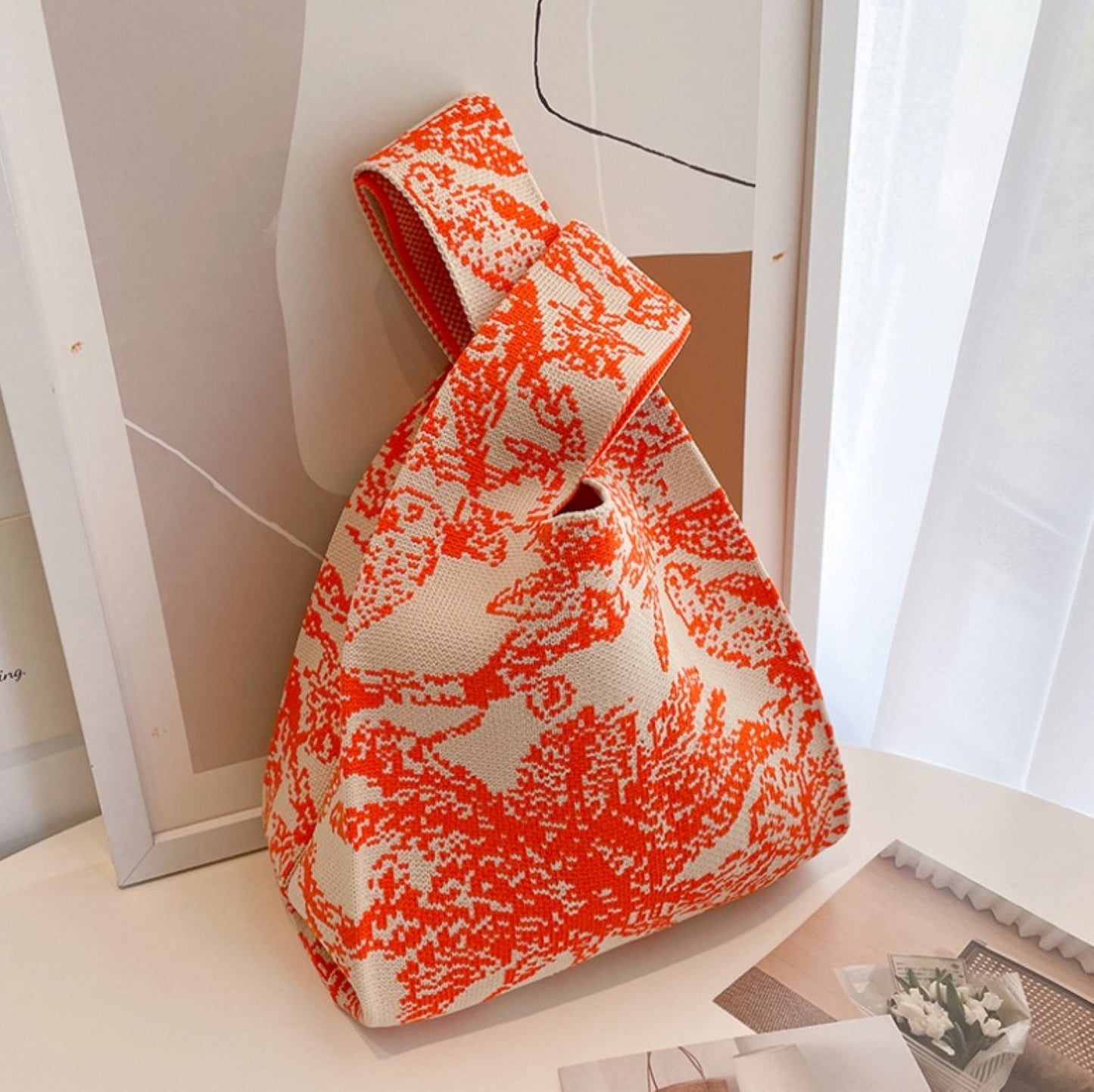 Elegant Toile Knot Bag - ZoocomingTree