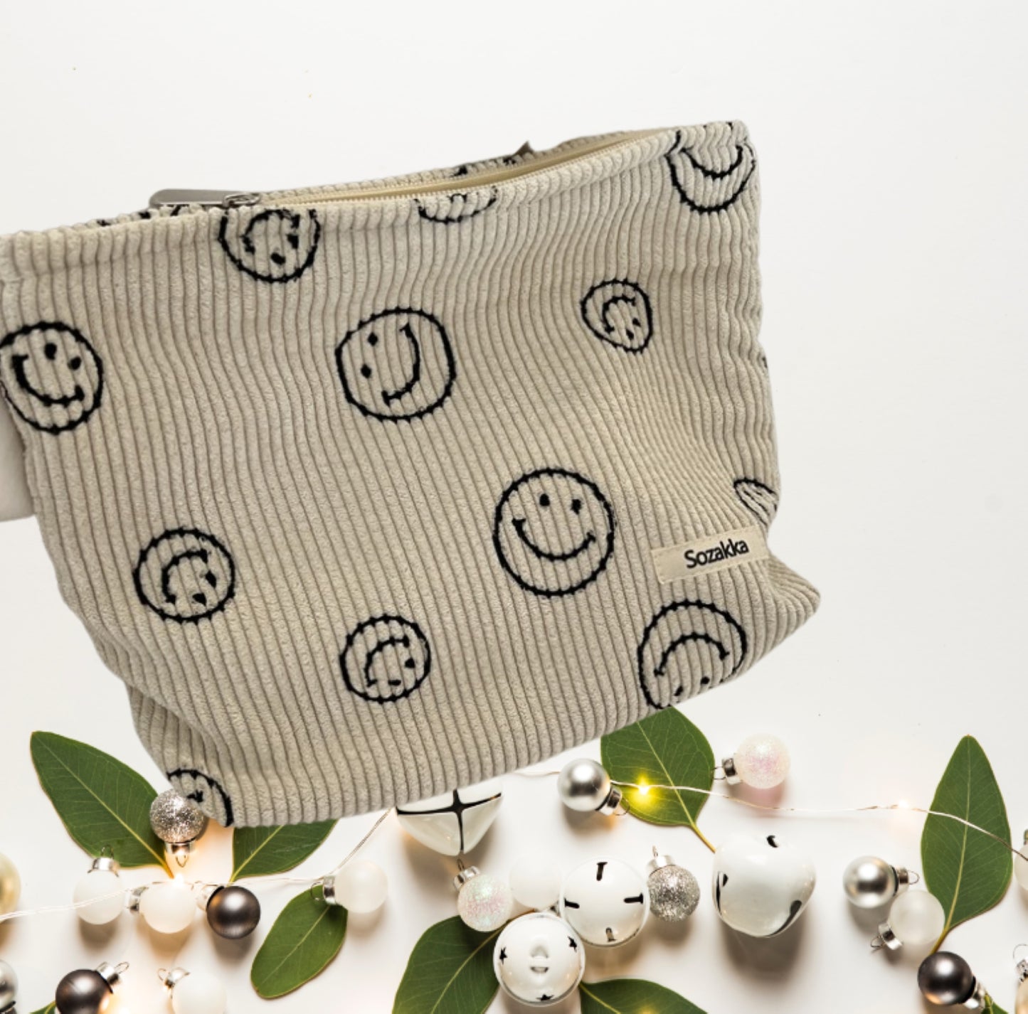 Corduroy Cosmetic Zipper Pouch - ZoocomingTree