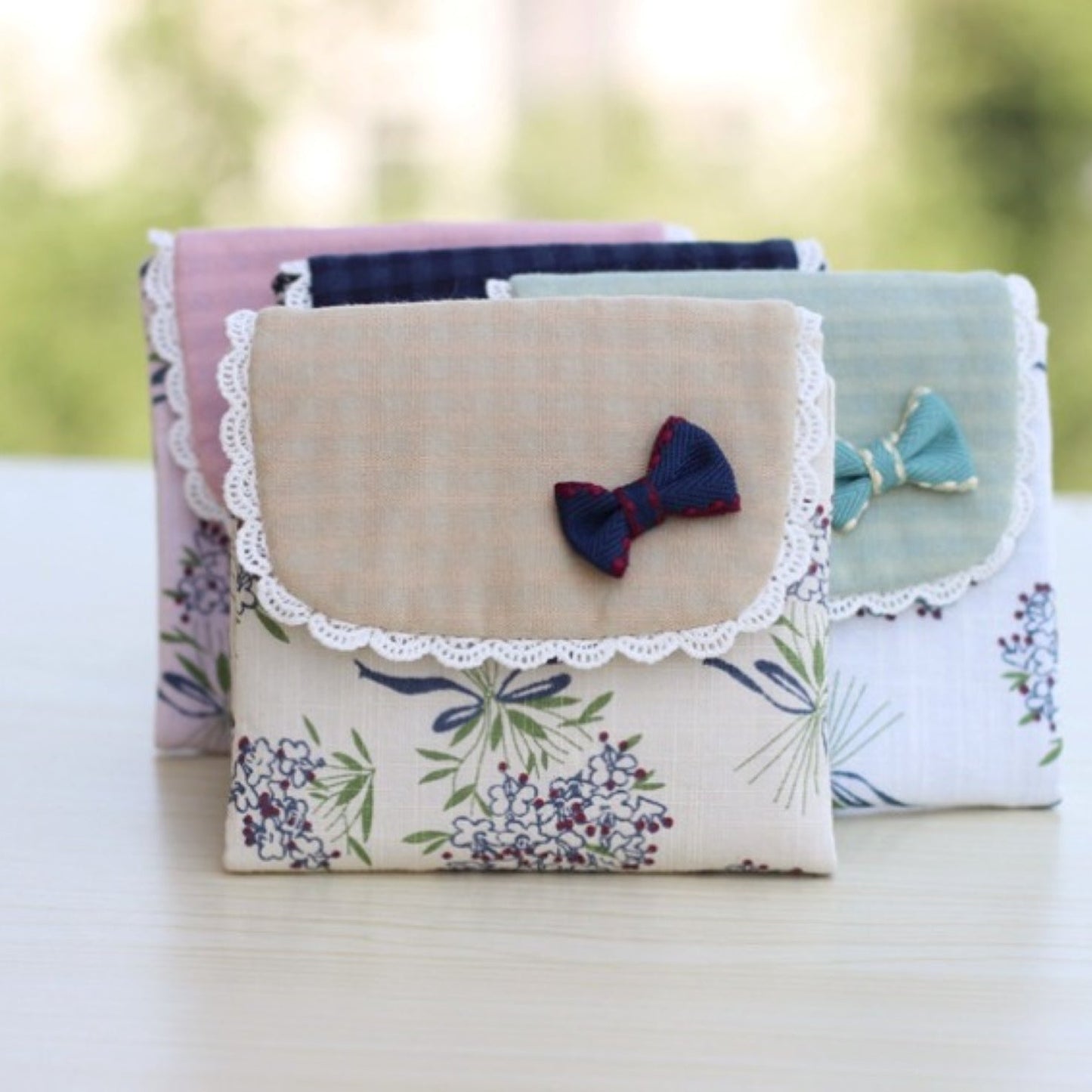Cotton Ribbon Feminine Pouch - ZoocomingTree