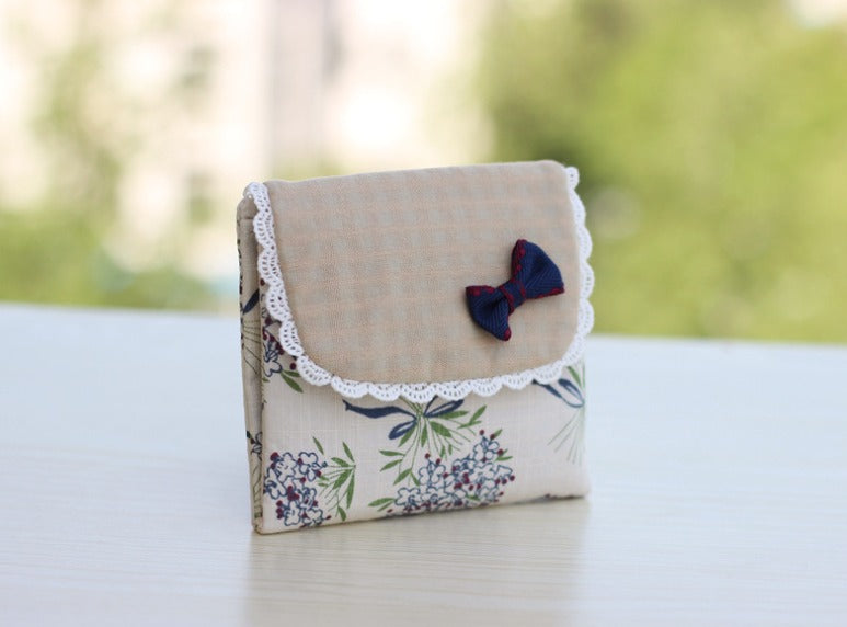 Cotton Ribbon Feminine Pouch - ZoocomingTree