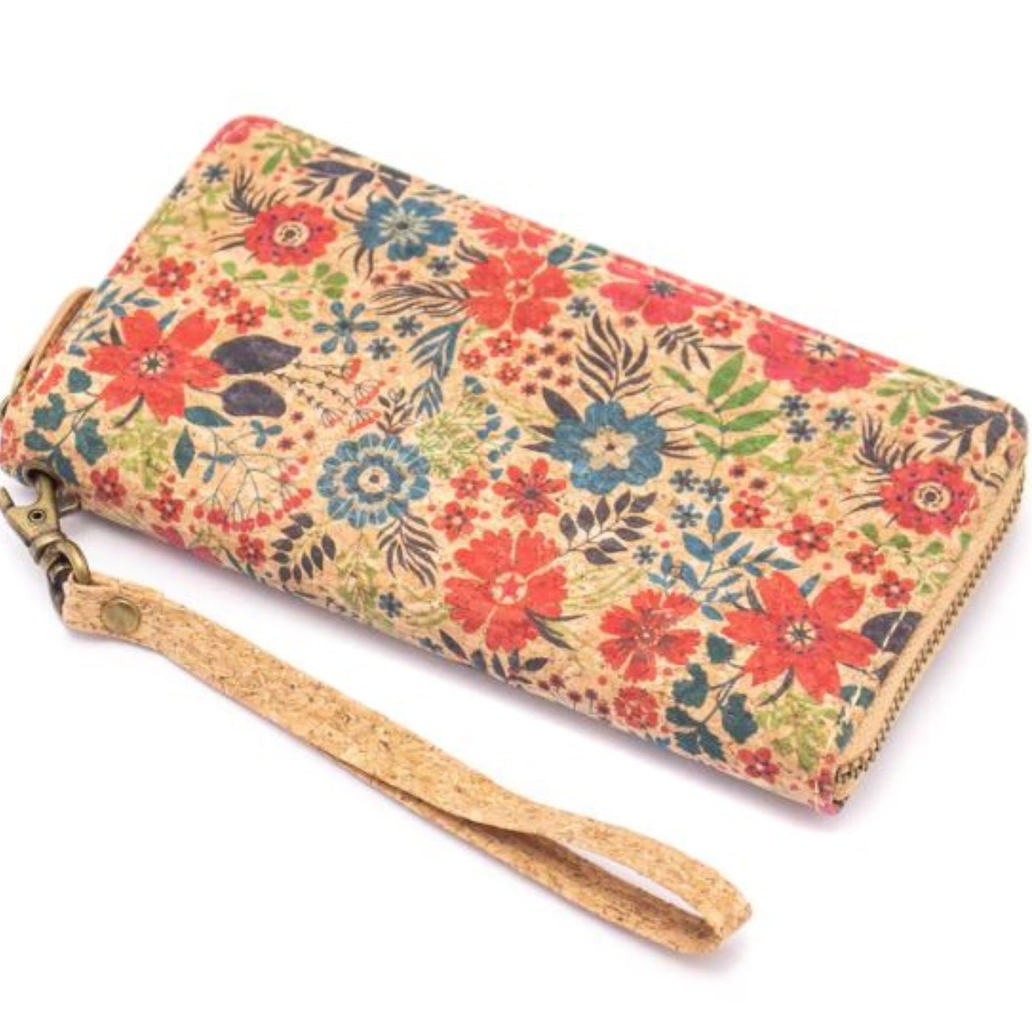 Women Flower Pattern Cork Wallet - ZoocomingTree