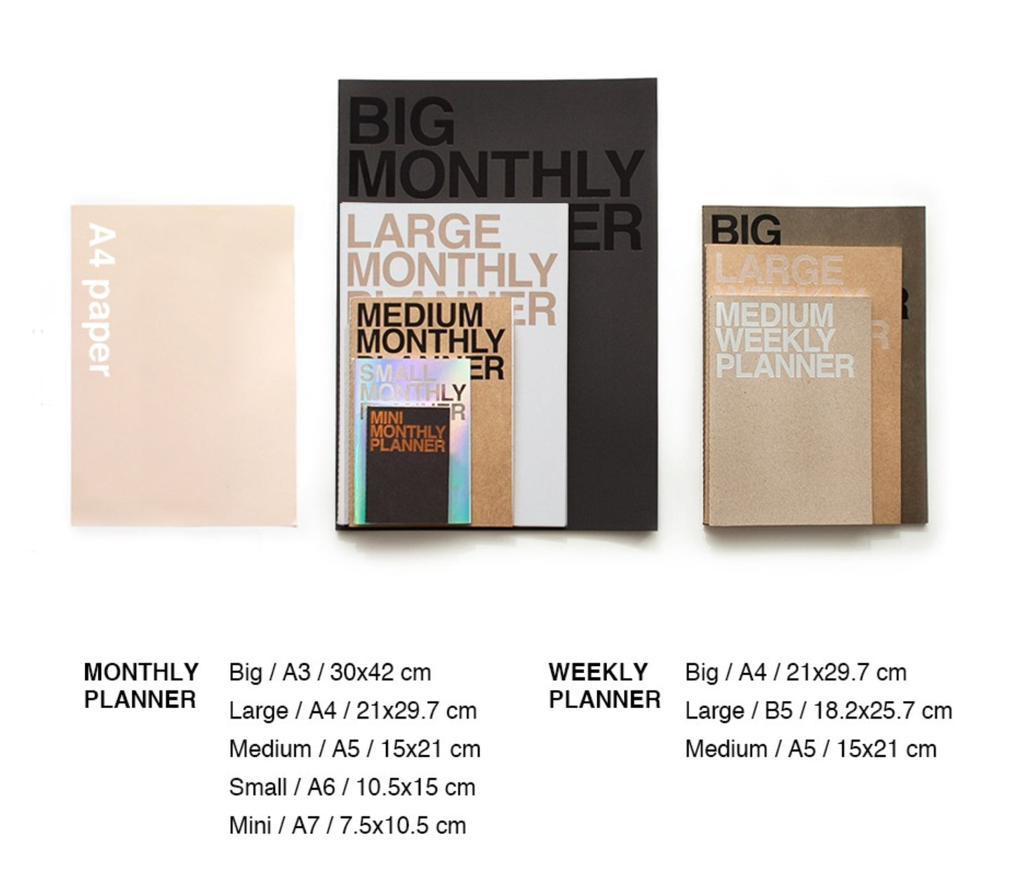 Premium Big Monthly Planner Notebook - ZoocomingTree