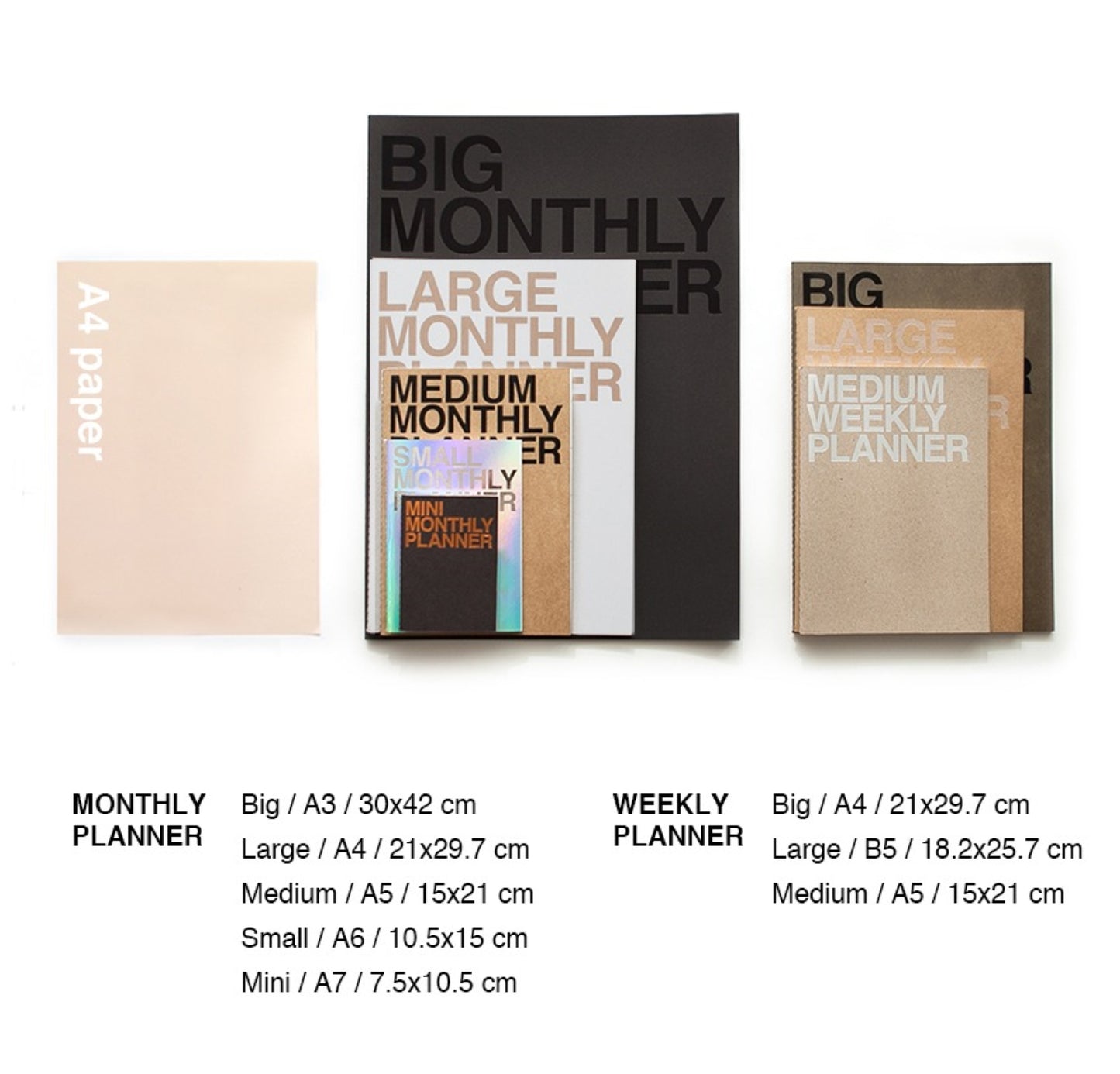 Premium Large Monthly Planner Notebook - ZoocomingTree