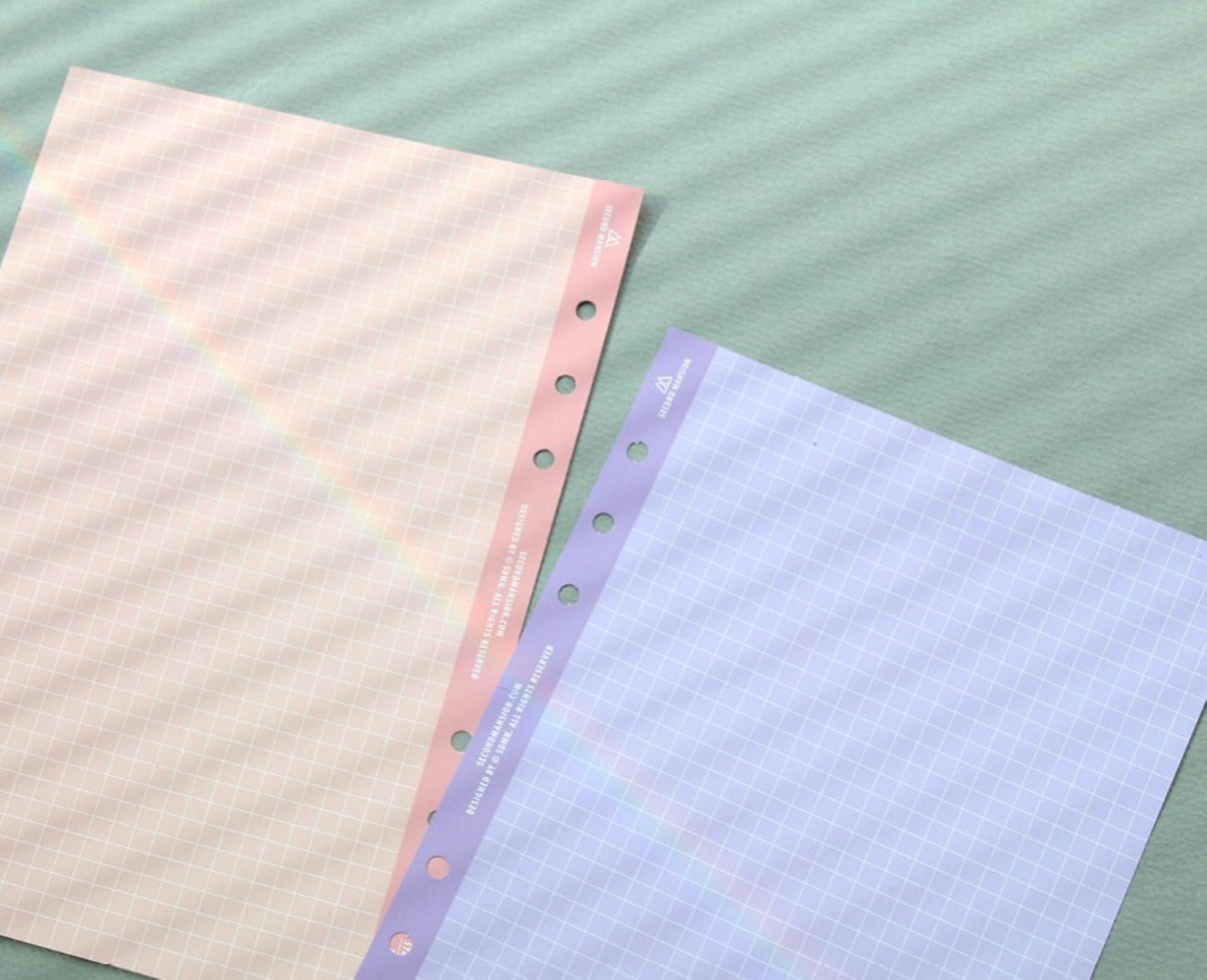 A5 Pastel Grid Refill Binder Inserts - ZoocomingTree