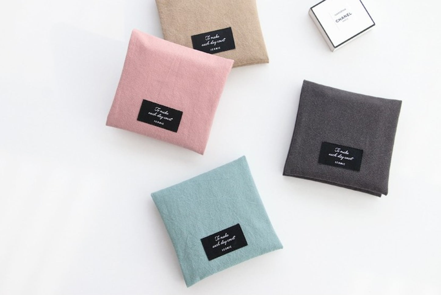 Pastel Color Cotton Sanitary Slim Pouch - ZoocomingTree