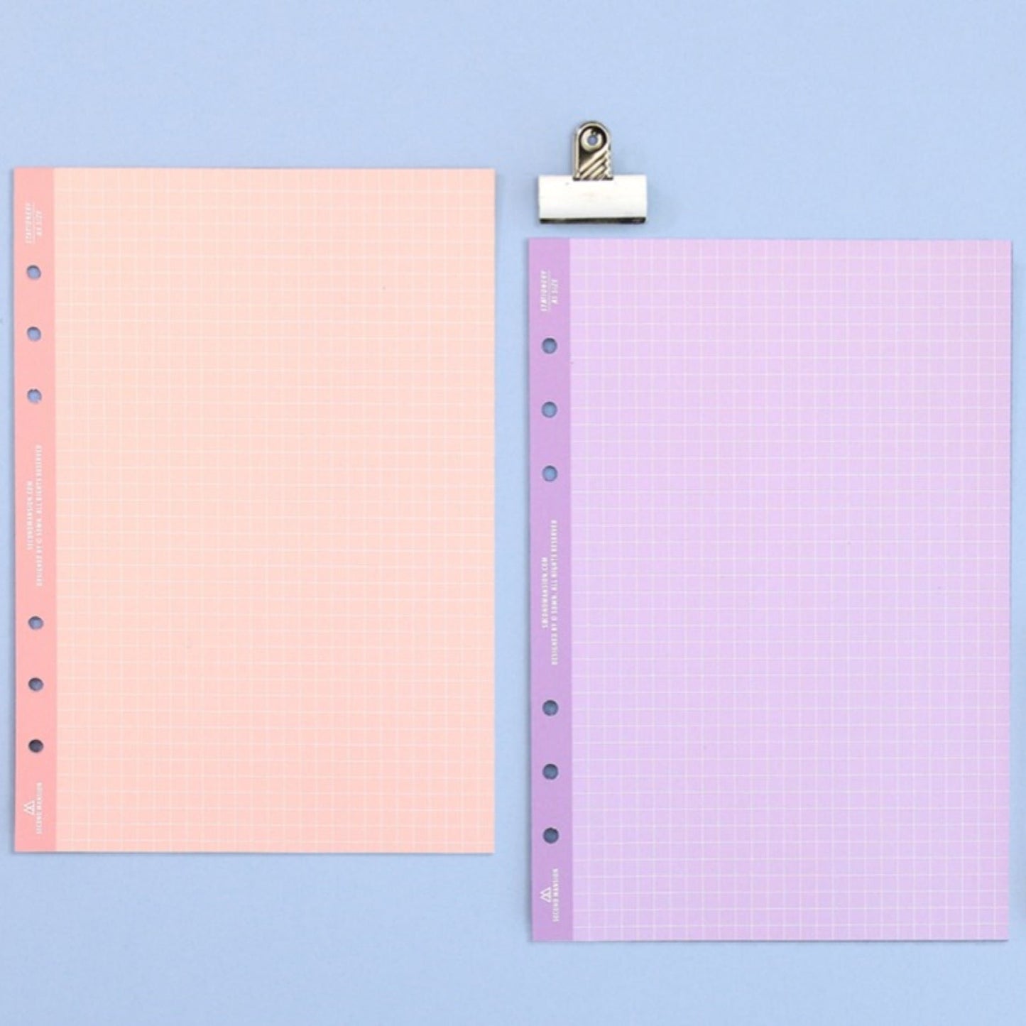 A5 Pastel Grid Refill Binder Inserts - ZoocomingTree