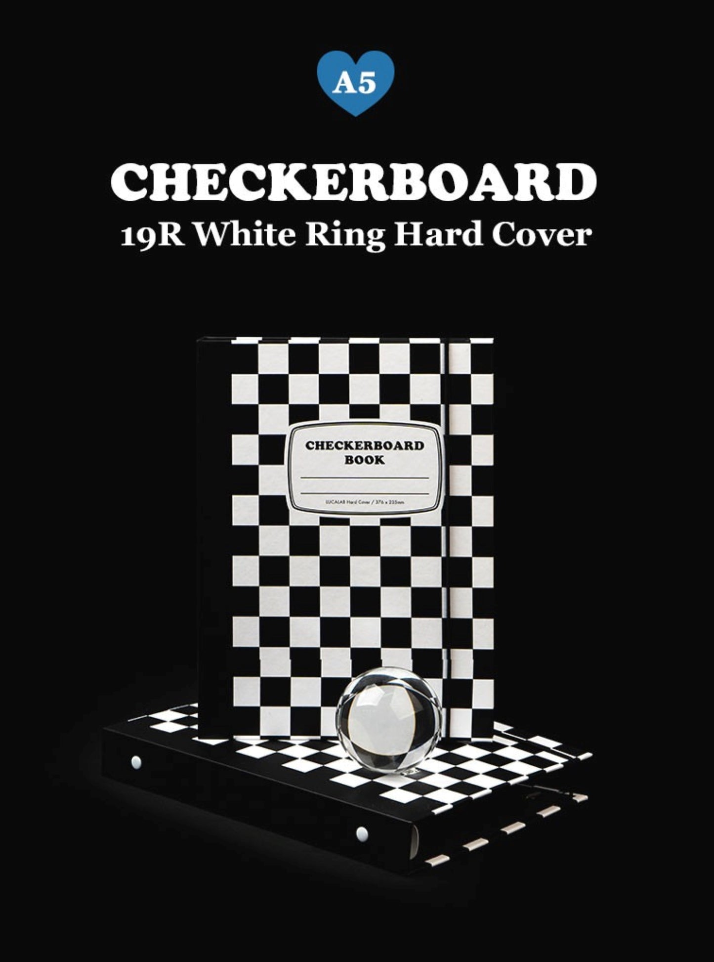 Colorful Checkerboard Hard Cover A5 6 Ring Binder - ZoocomingTree
