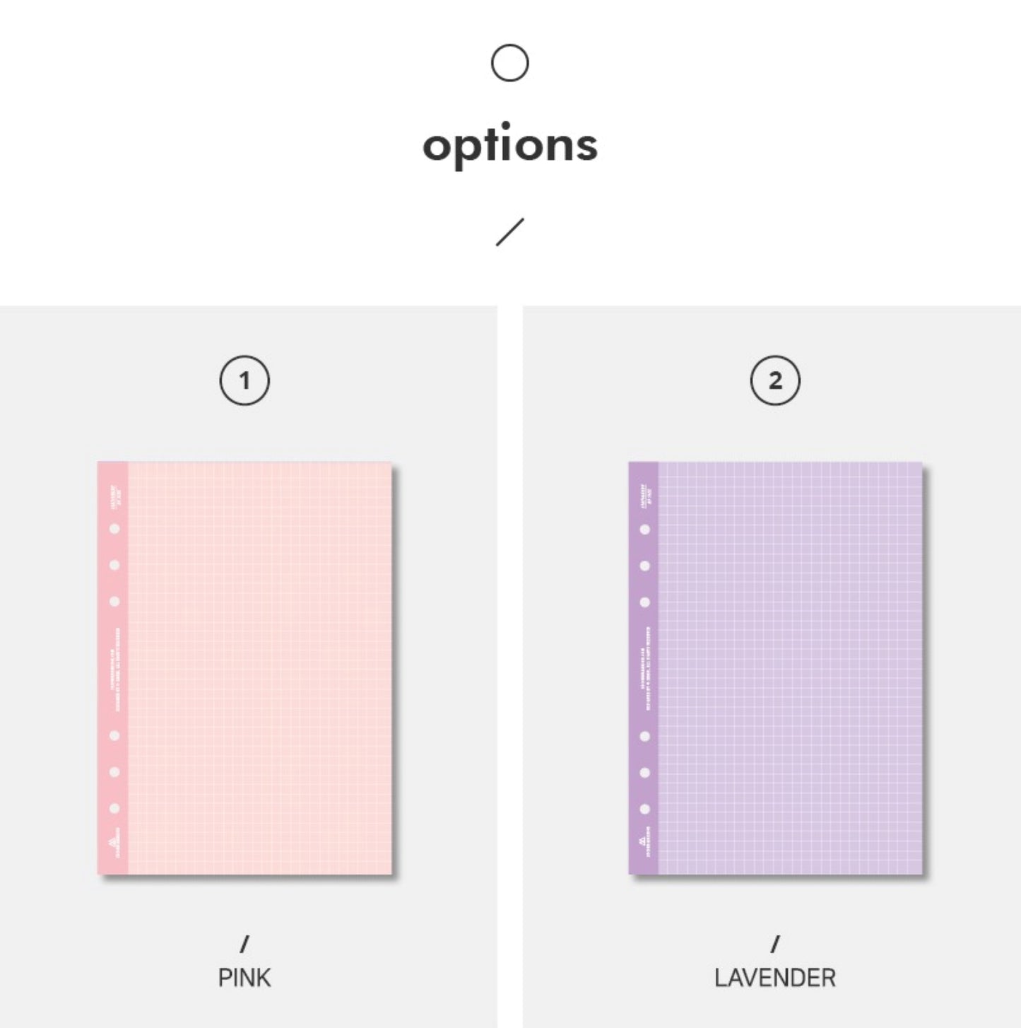 A5 Pastel Grid Refill Binder Inserts - ZoocomingTree