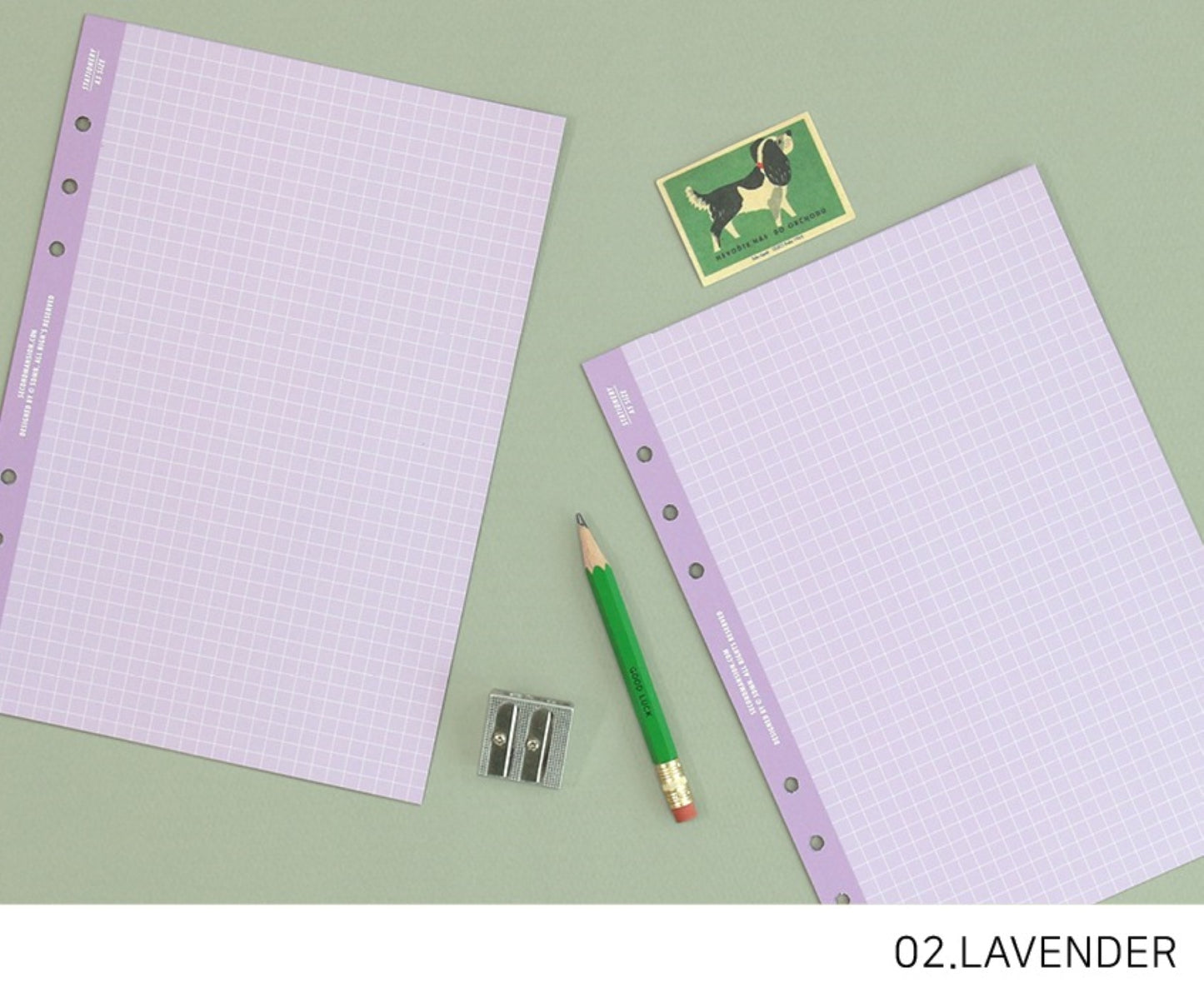 A5 Pastel Grid Refill Binder Inserts - ZoocomingTree