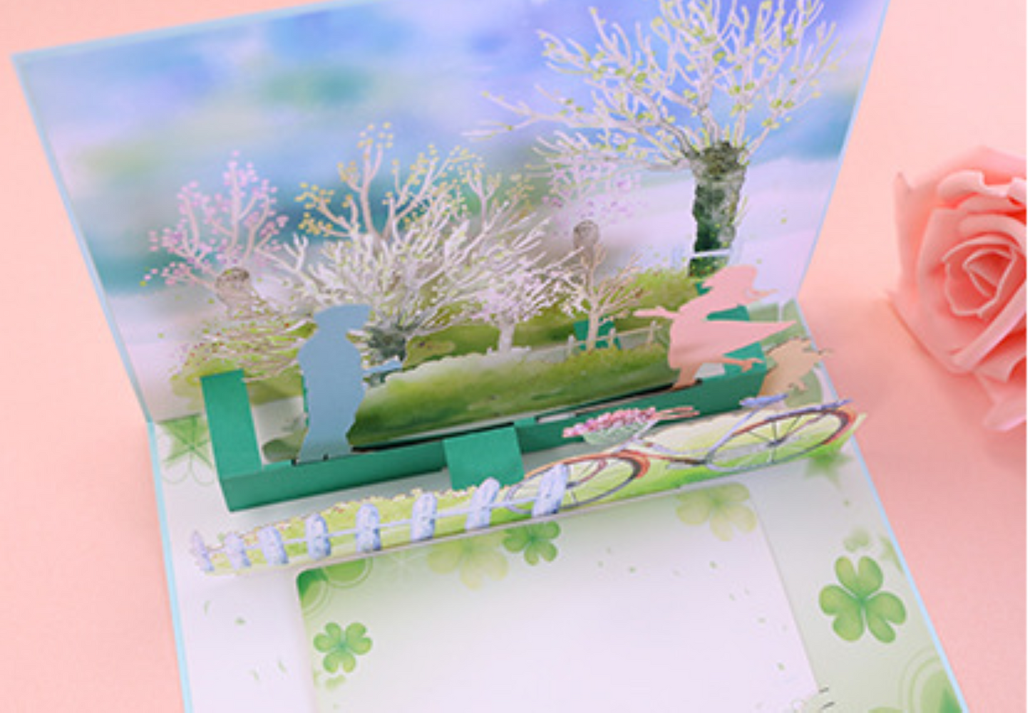 Romantic Engagement 3D Card - ZoocomingTree