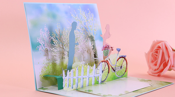 Romantic Engagement 3D Card - ZoocomingTree