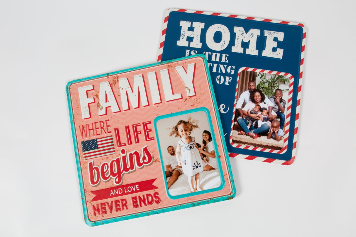 Family Tin Metal Sign Photo Frame - ZoocomingTree