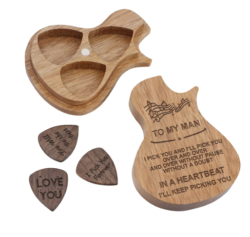 Guitar Shaped Pick Case - ZoocomingTree