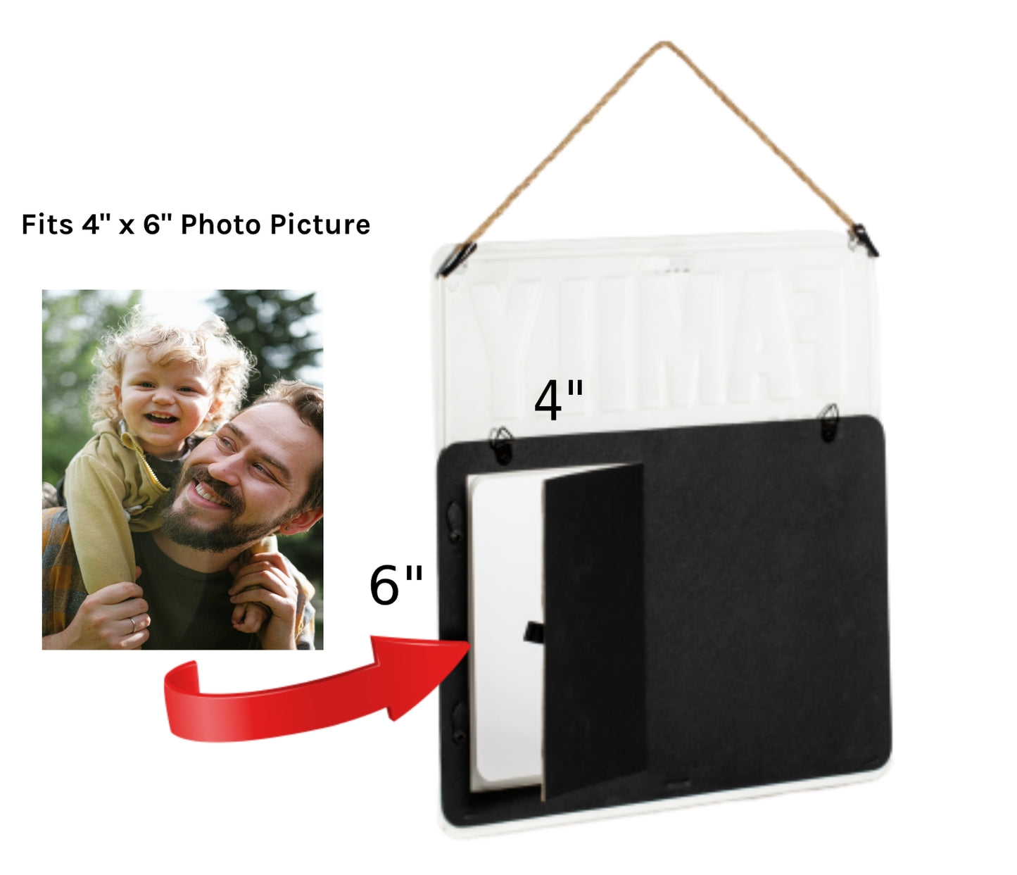 Home Tin Metal Sign Photo Frame - ZoocomingTree