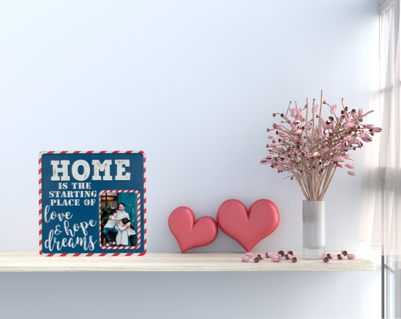 Home Tin Metal Sign Photo Frame - ZoocomingTree