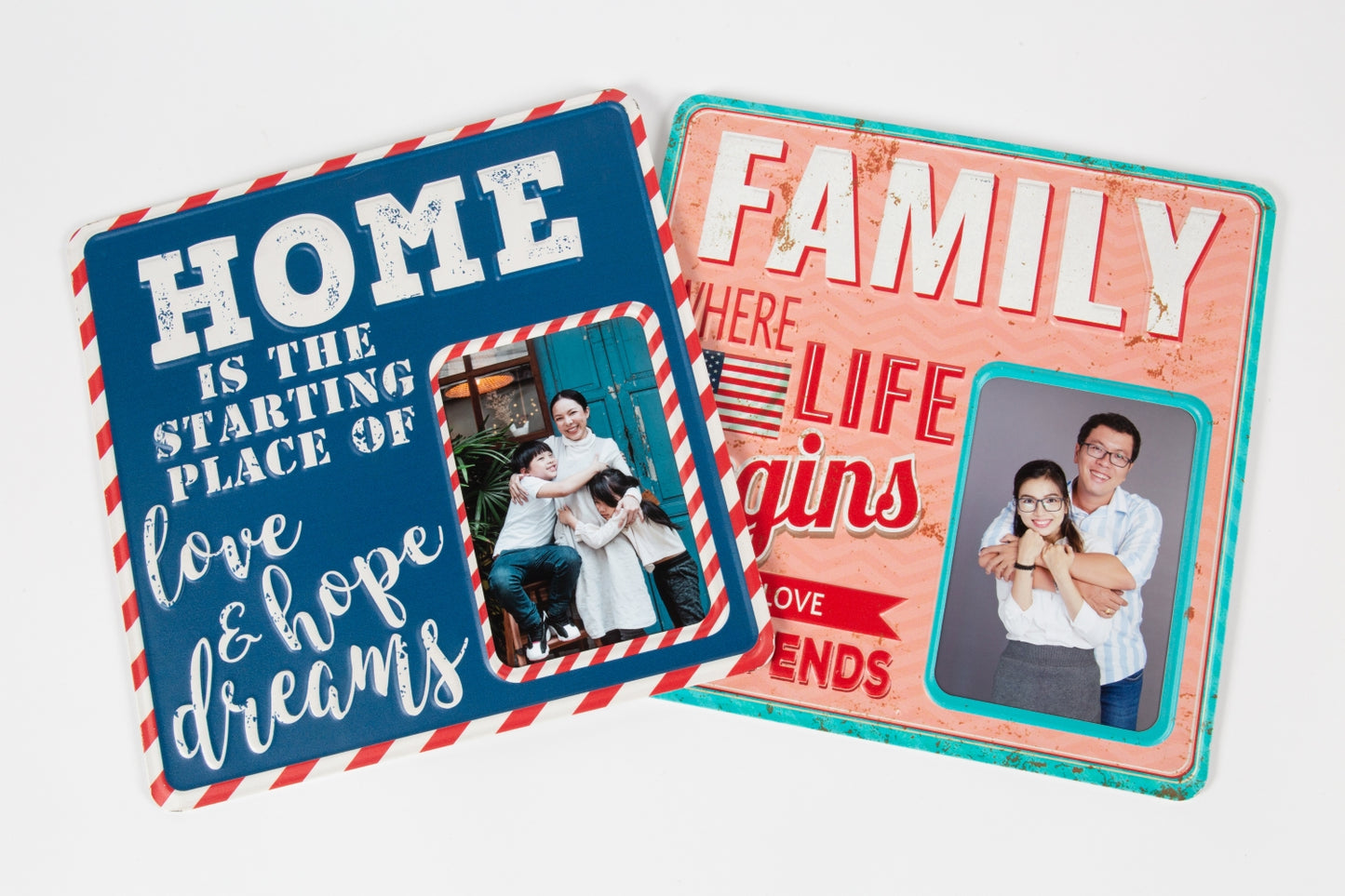 Home Tin Metal Sign Photo Frame - ZoocomingTree