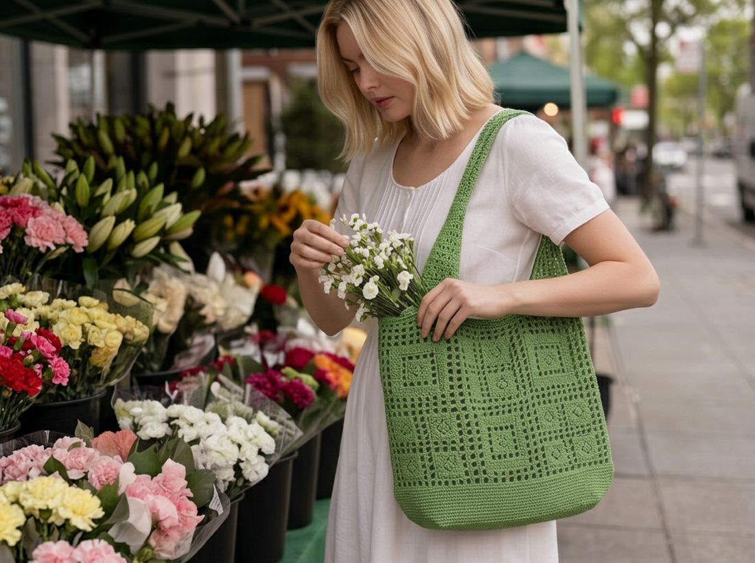 The Comfy Woven Crochet Shoulder Bag You'll Reach for Every Day